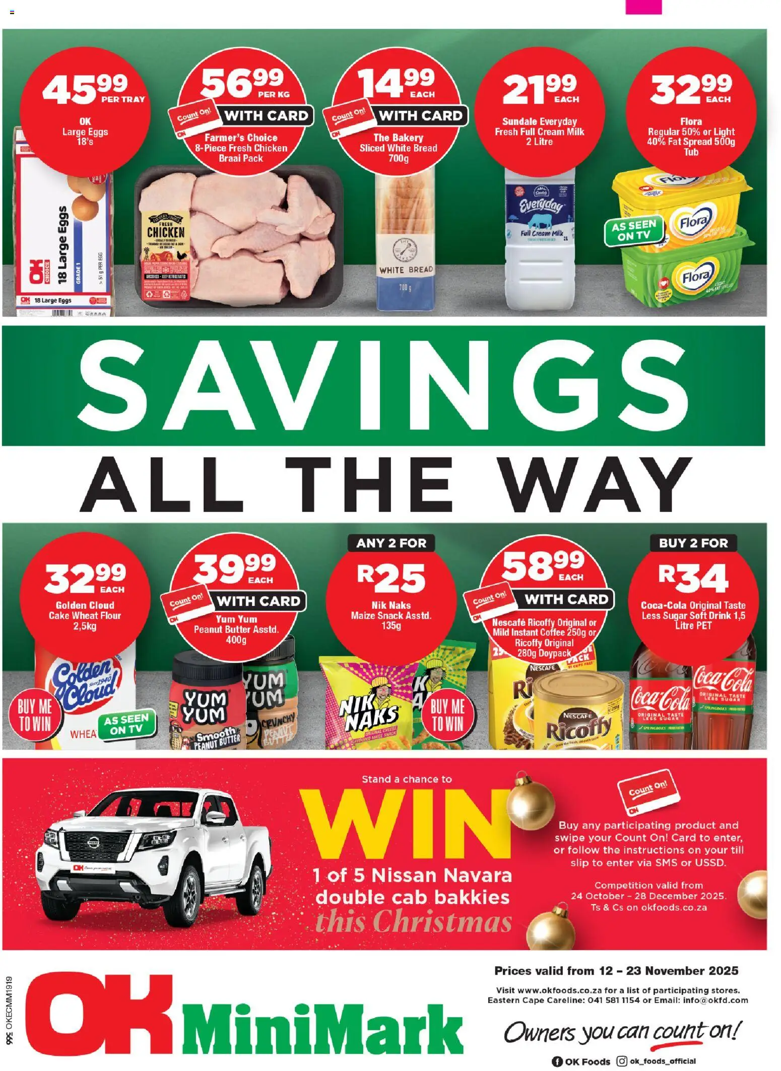 New OK Foods catalogue – valid from 12.11.2025 | Page: 1 | Products: Bakery, Butter, Coffee, Peanut butter