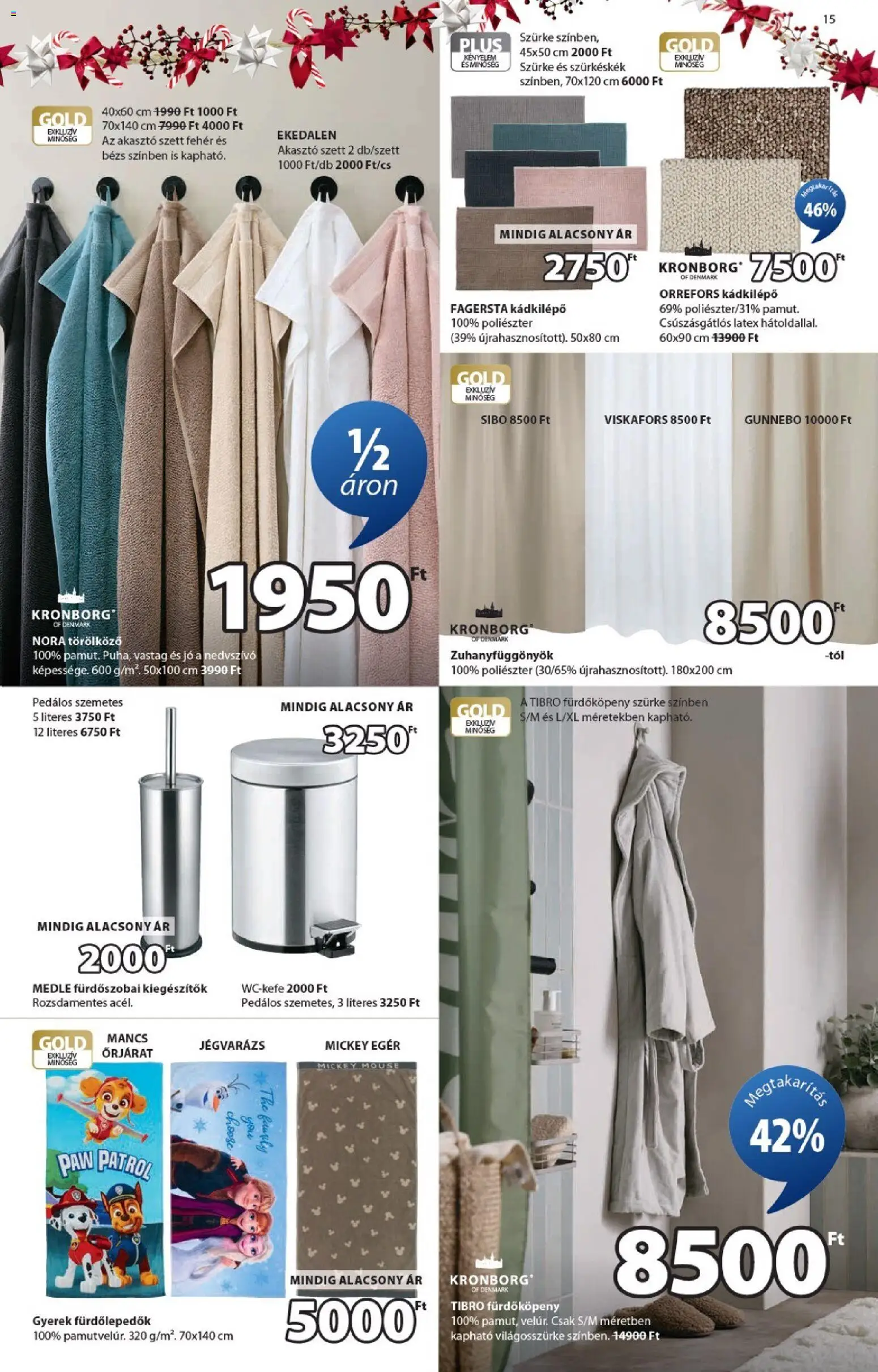 JYSK akciós ujság - amely érvényes a következő dátumtól: 01.12.2025 | Oldal: 15