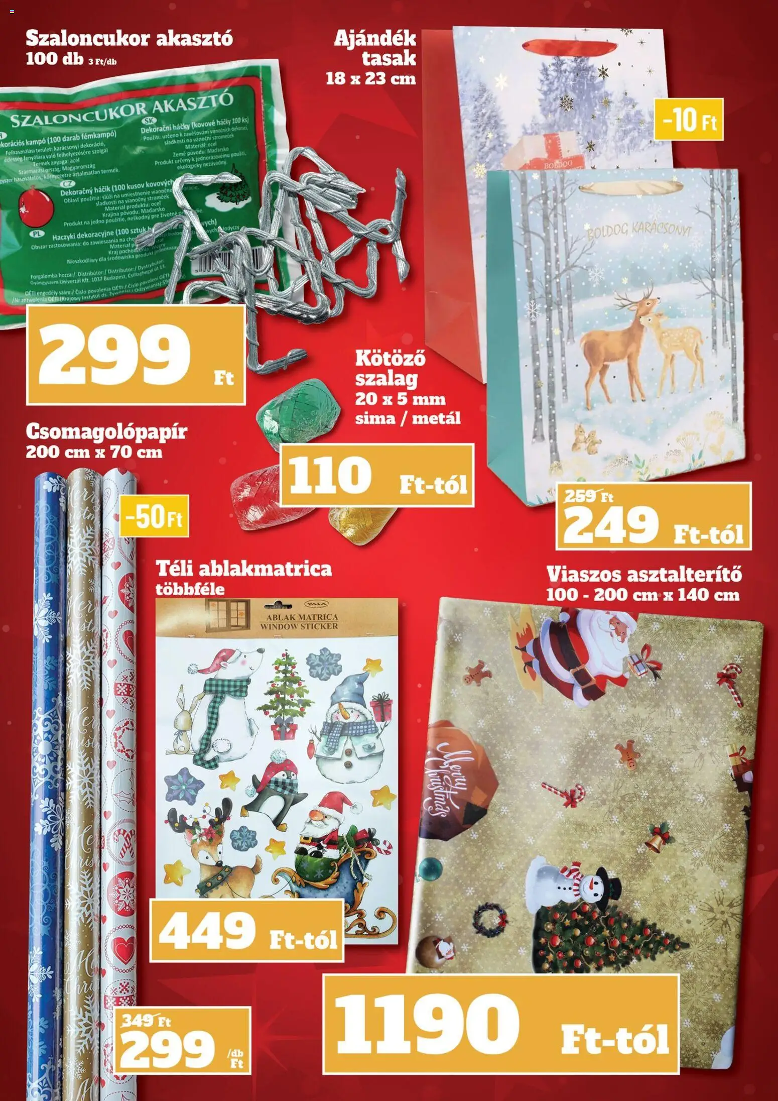 Family Diszkont akciós ujság - amely érvényes a következő dátumtól: 11.12.2025 | Oldal: 7 | Termékek: Édesség, Szaloncukor, Ablak, Asztalterítő