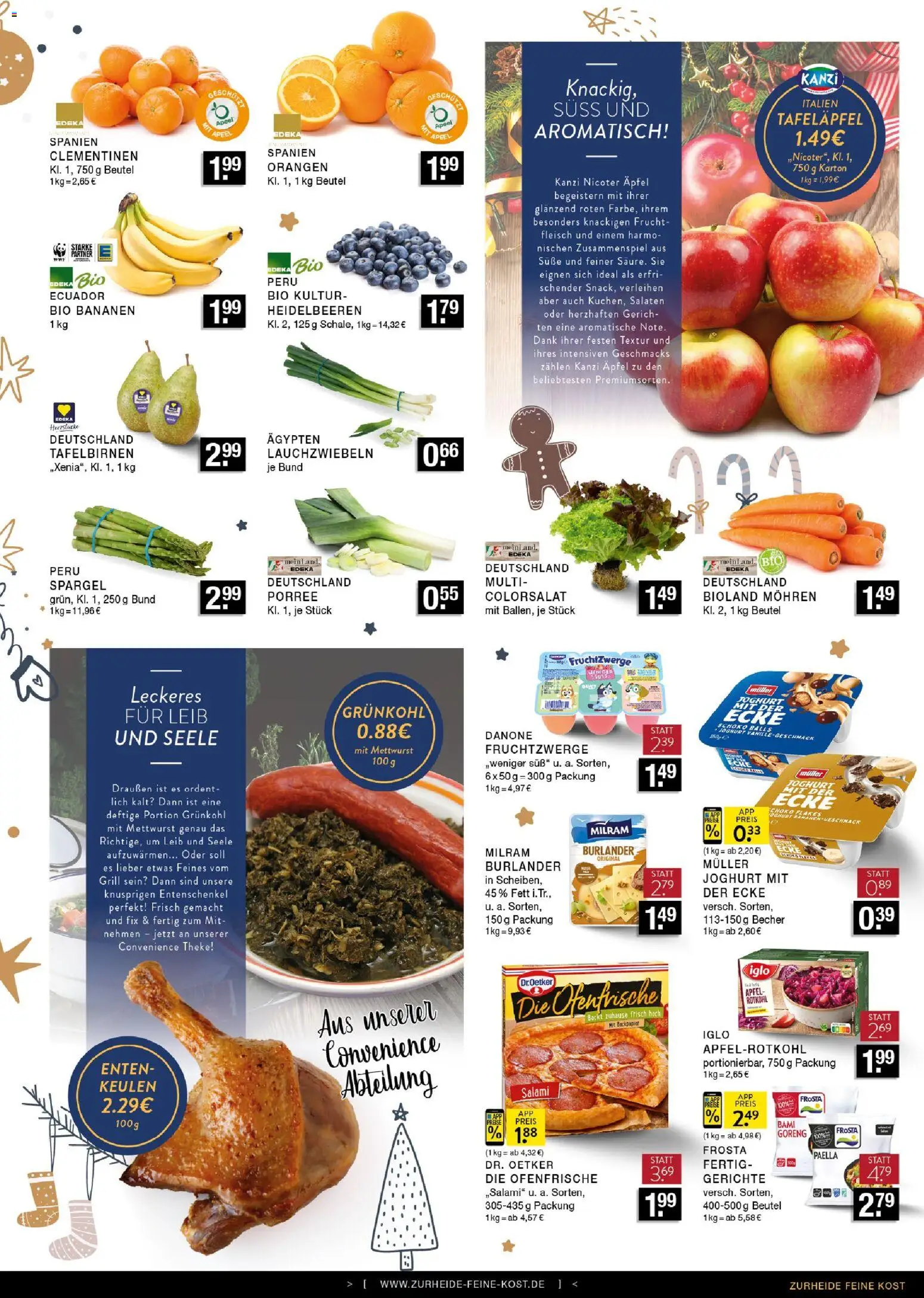 Edeka Zurheide Prospekt 	 – gültig ab 08.12.2025 | Seite: 5 | Produkte: Iglo, Orangen, Spargel, Mohren