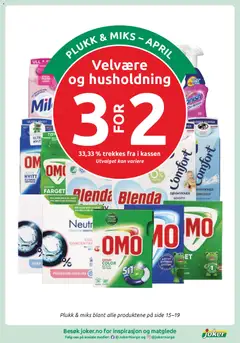 Forhåndsvisning av Joker kundeavis gyldig fra 21.04.2026 | Side: 19 | Produkter: Vask, Упаковочная бумага, Вермішель, Parfyme