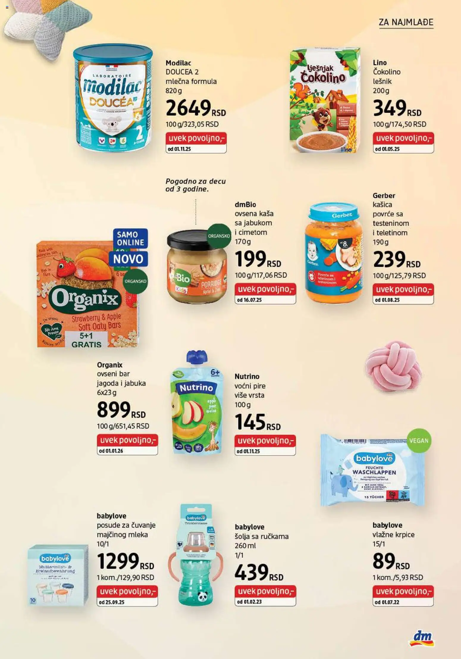 DM Drogerie katalog - važi od 01.01.2026 | Strana: 34 | Proizvode: Ovsena kaša, Jagoda, Lešnik, Šolja