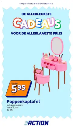 Action - Action Presents week 44 - Voorbeeld van een folder van Action, geldig van 29.10.2025