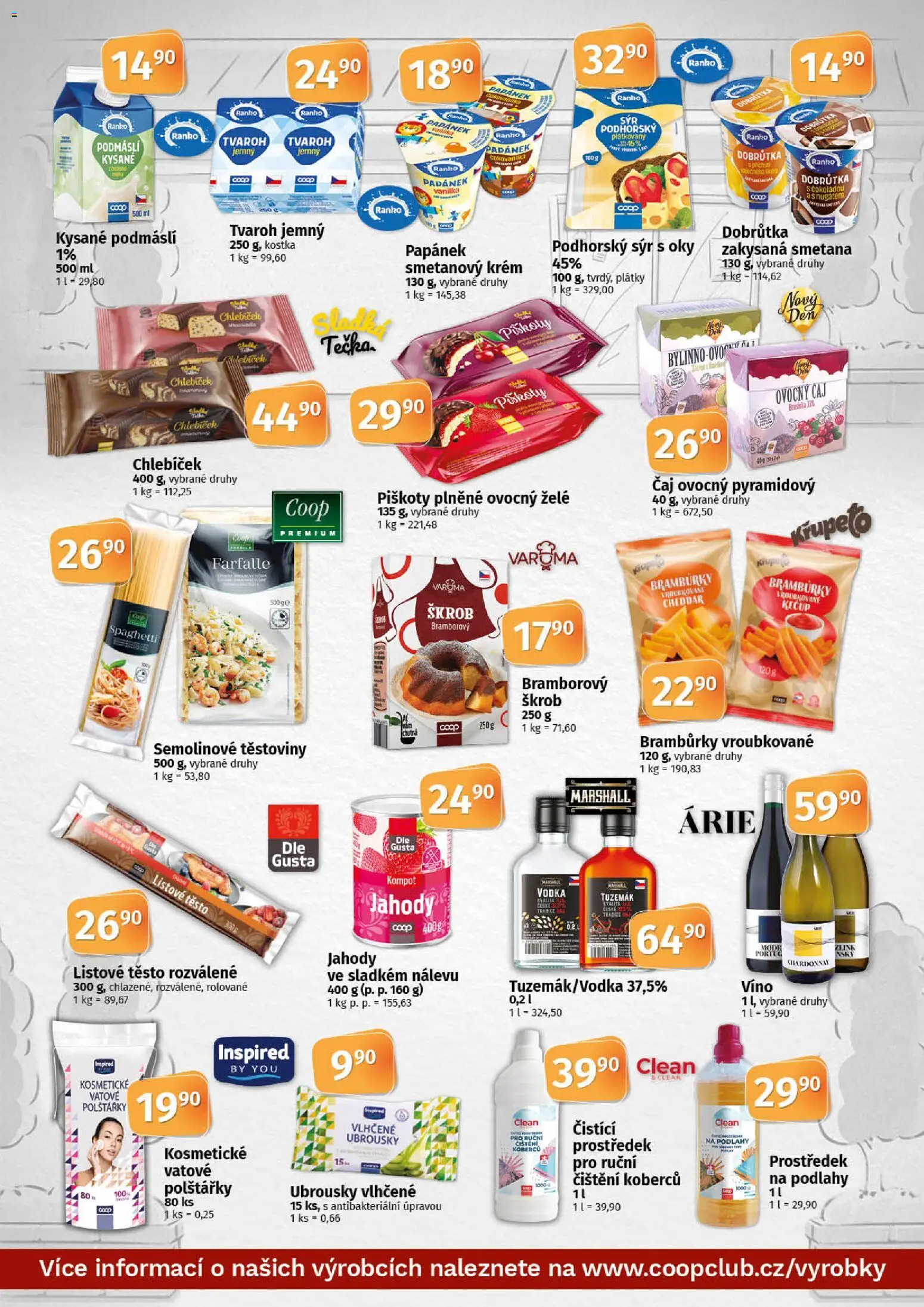 Coop leták - Tuty od 05.11.2025 | Strana: 11 | Produkty: Polštářky, Cheddar, Těsto, Semolinové těstoviny