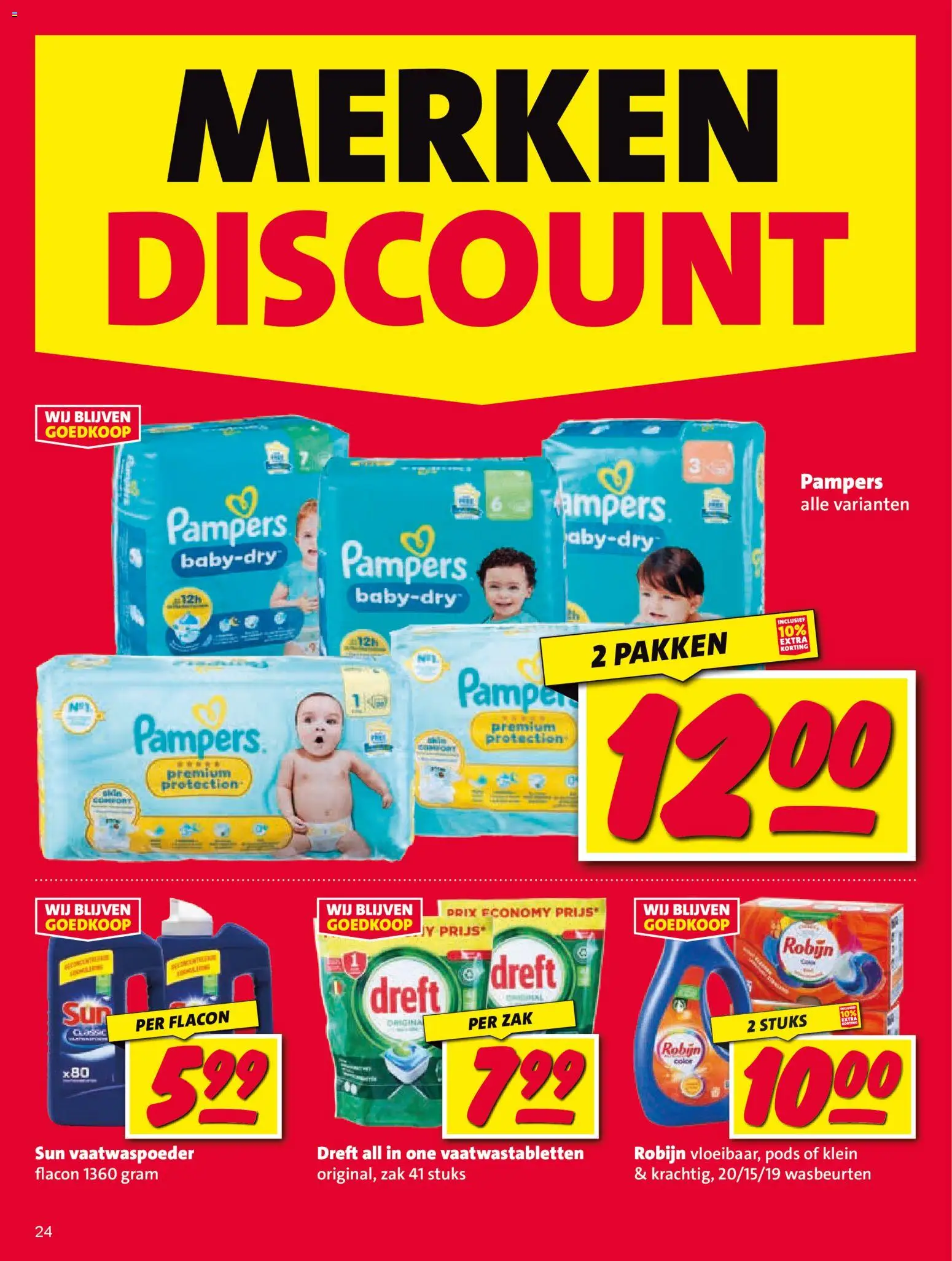 {H1} | Pagina: 24 | Producten: Robijn, Zak, Pampers