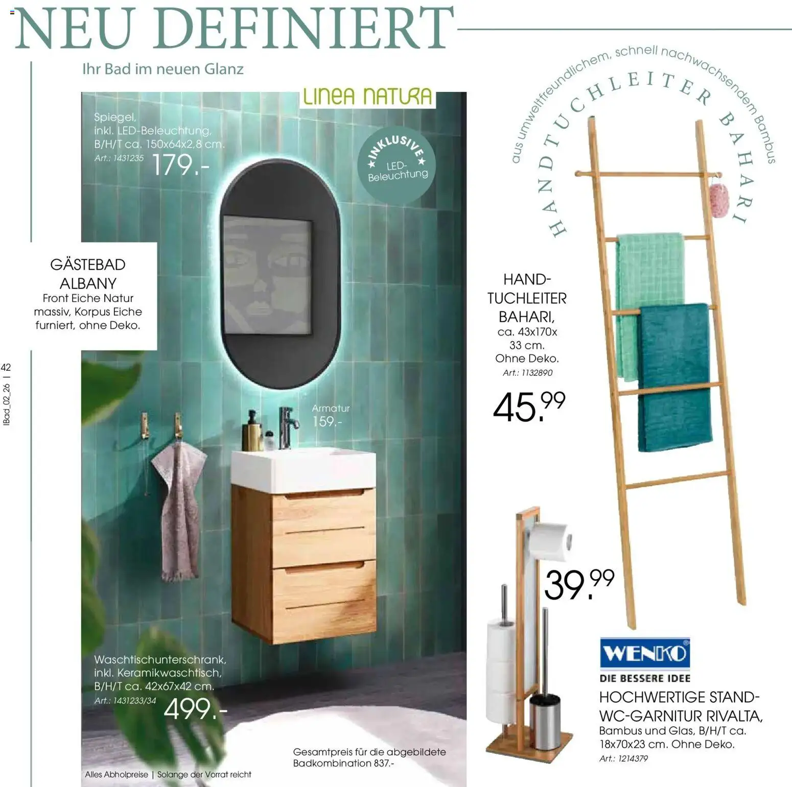 Zurbrüggen Bad Spezial – gültig ab 23.03.2026 | Seite: 42 | Produkte: Bad, Armatur
