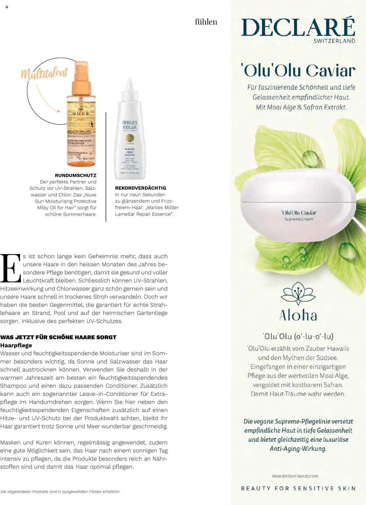 Müller Magazin ab 01.07.2025 | Seite: 35 | Produkte: Shampoo, Salz, Wasser