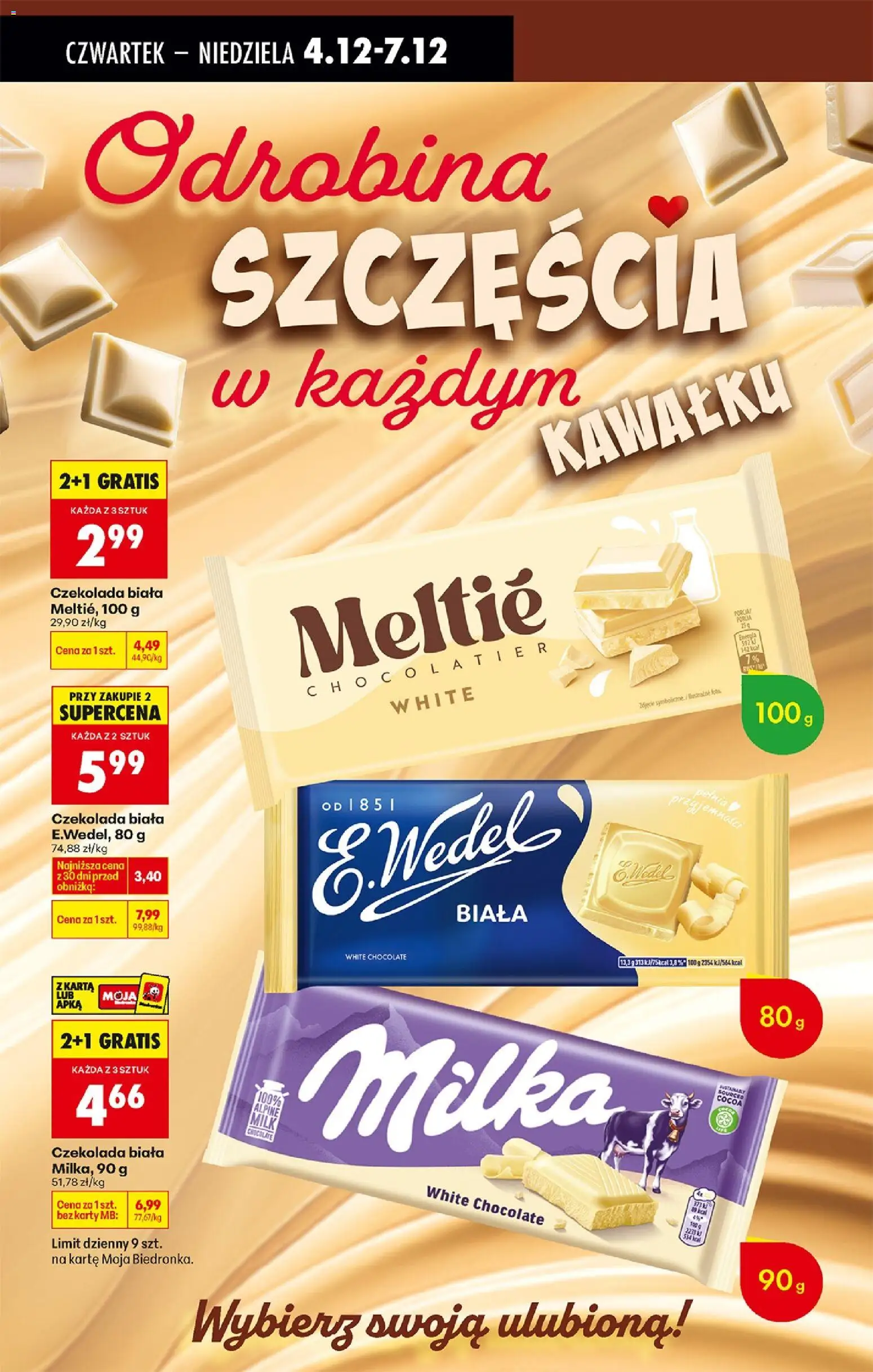 Biedronka gazetka - Oferta w tym tygodniu od 04.12.2025 | Strona: 64 | Produkty: Karta, Milka, Czekolada