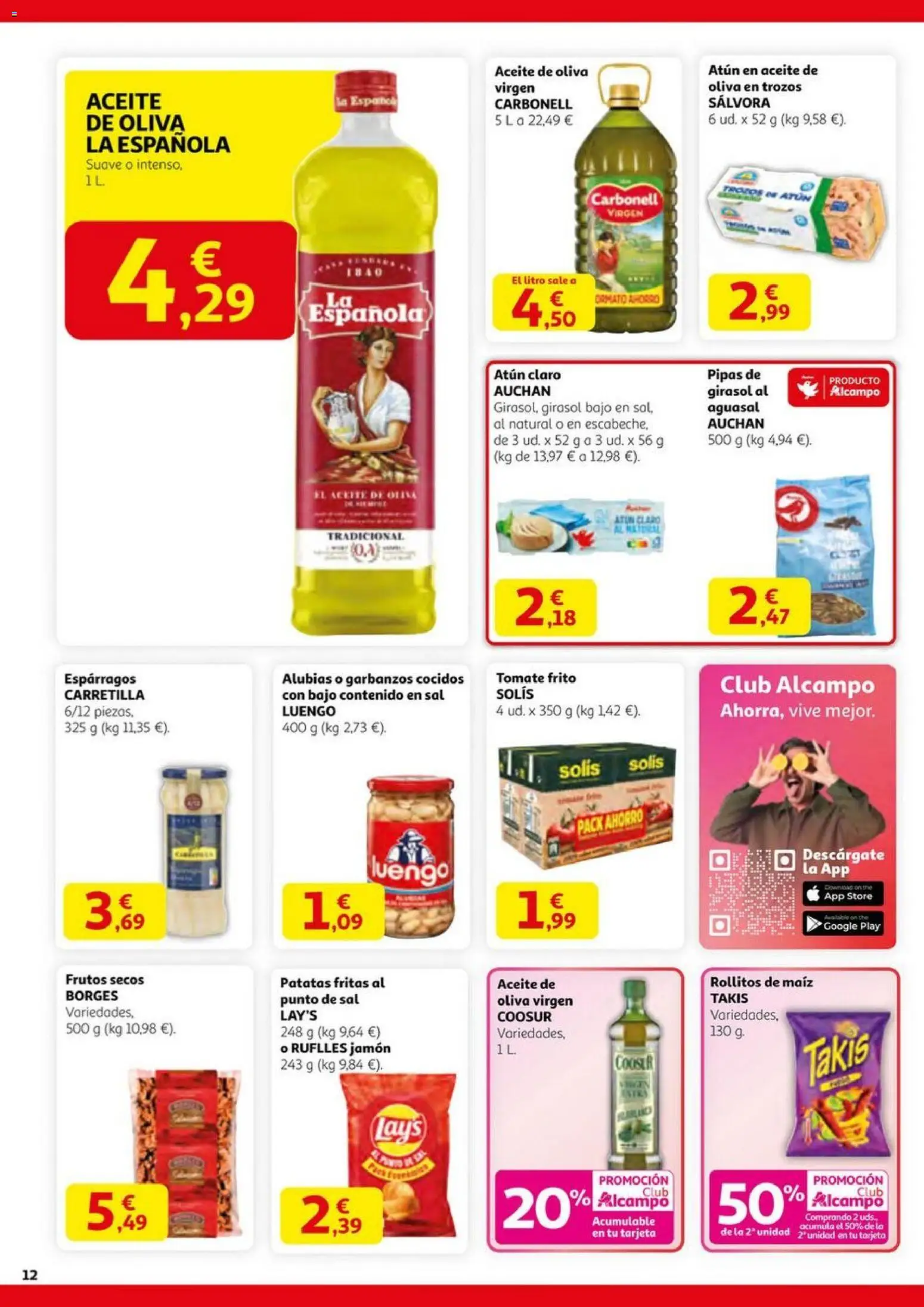 Alcampo -  Black Friday │ válido desde el 06.11.2025 | Página: 12 | Productos: Aceite, Jamón, Frutos secos, Aceite de oliva