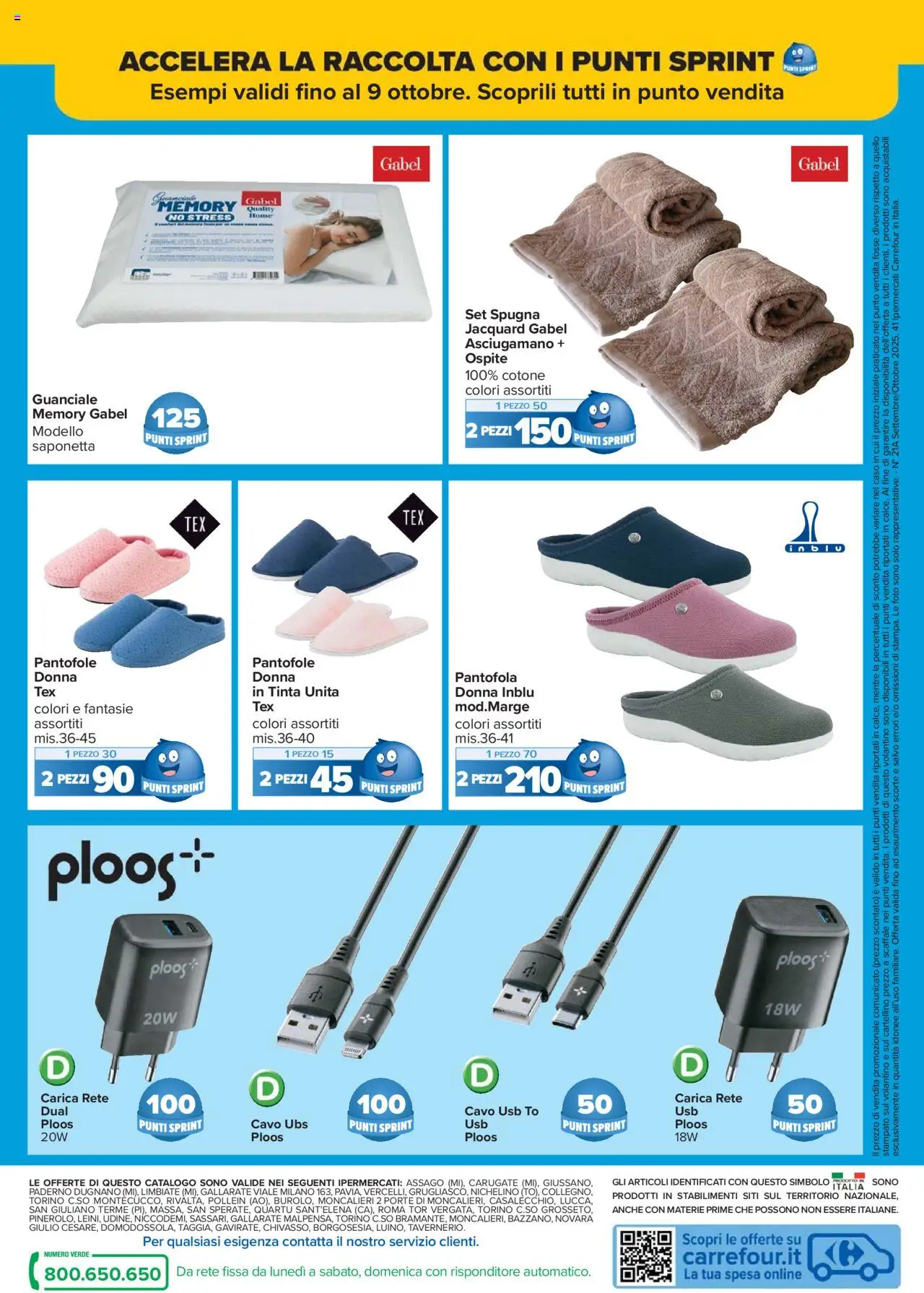 Volantino Carrefour del 15.09.2025 | Pagina: 24 | Prodotti: Spugna, Saponetta, Pantofole, Cavo