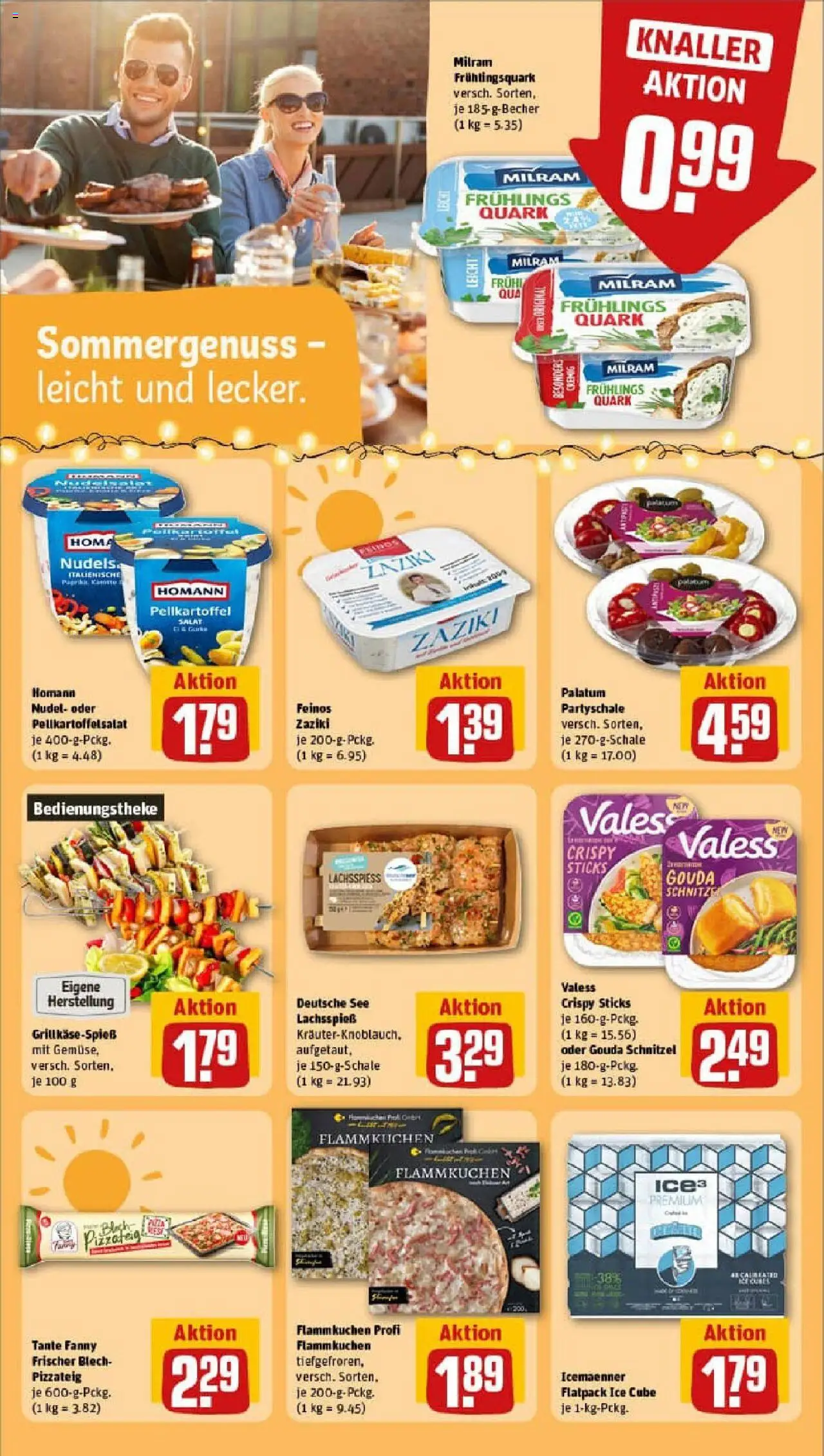Rewe prospekt Grünstadt	 - gültig ab dem 24.08.2025 | Seite: 18 | Produkte: Quark, Schnitzel, Pizza, Salat