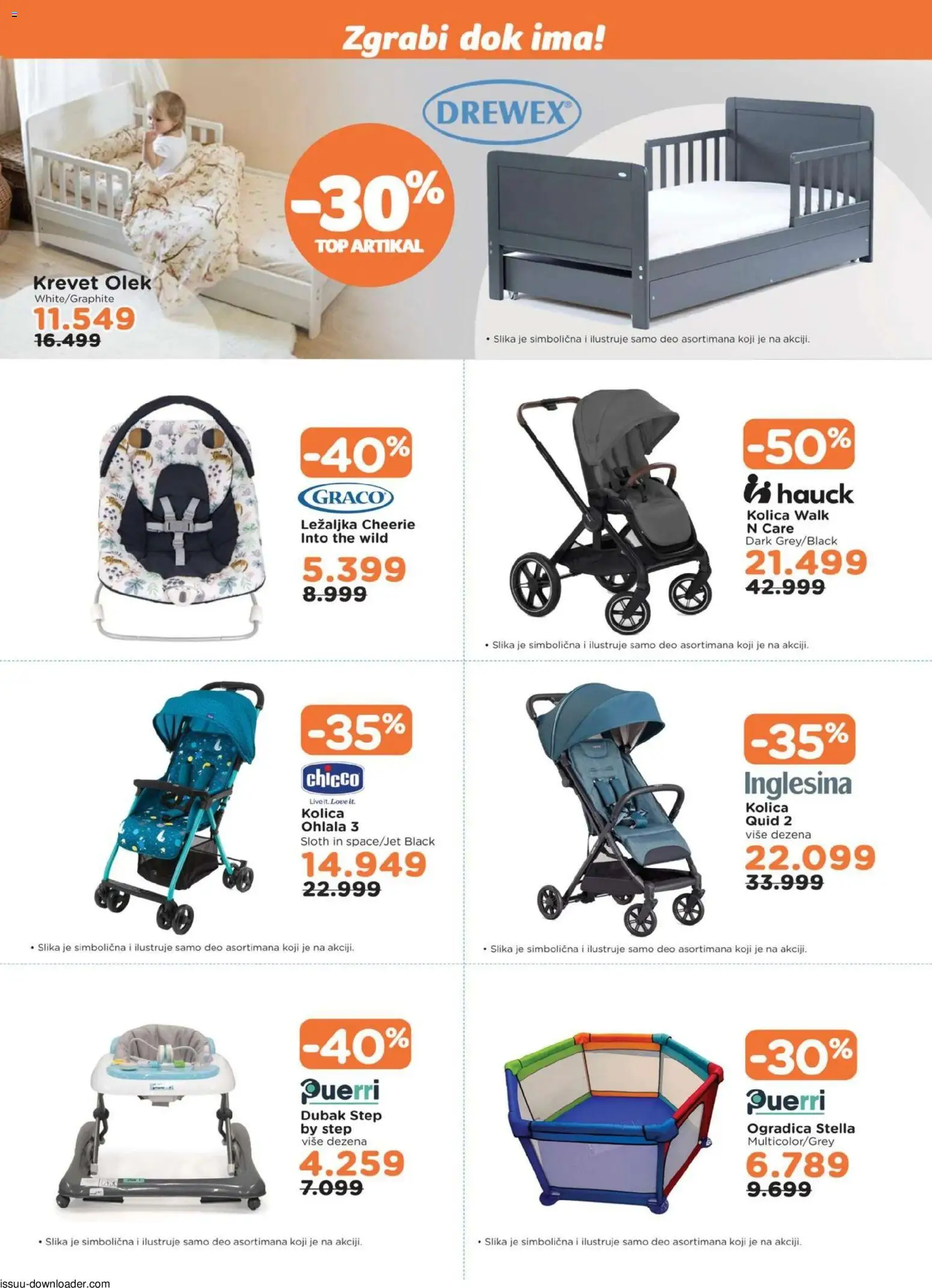 Aksa katalog - važi od 31.10.2025 | Strana: 3 | Proizvode: Krevet, Ležaljka, Kolica