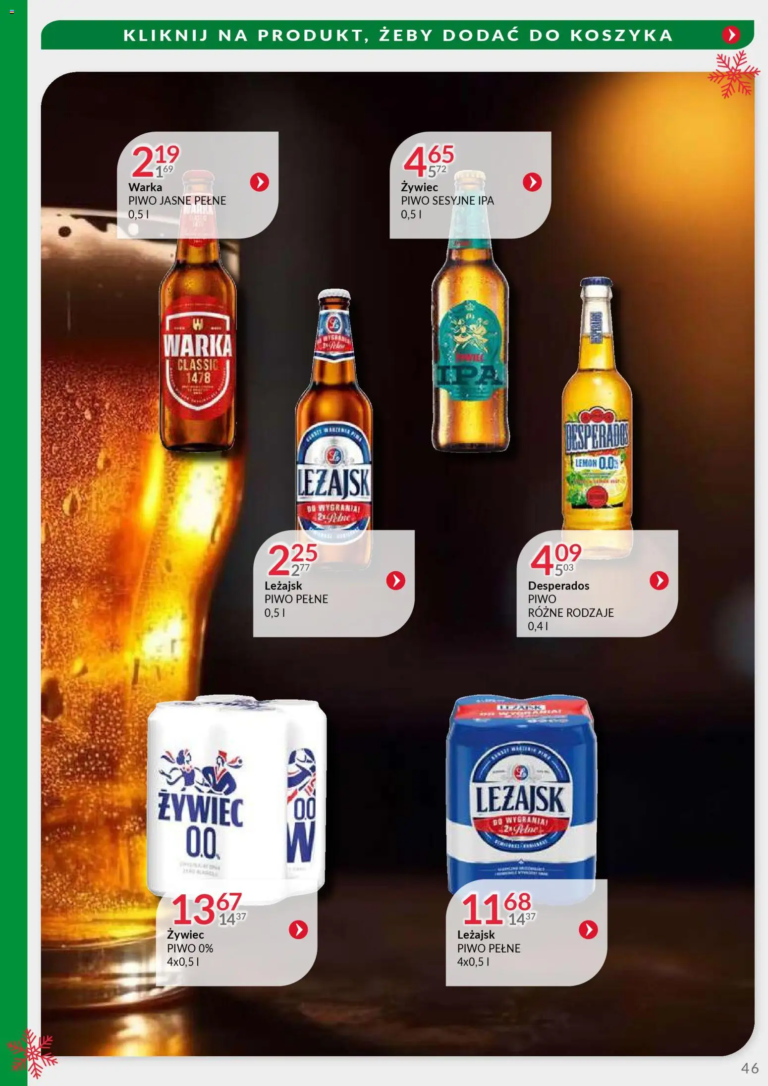 Eurocash Gazetka - Oferta Handlowa MR Południowy Wschód od 24.11.2025 | Strona: 46 | Produkty: Warka, Piwo