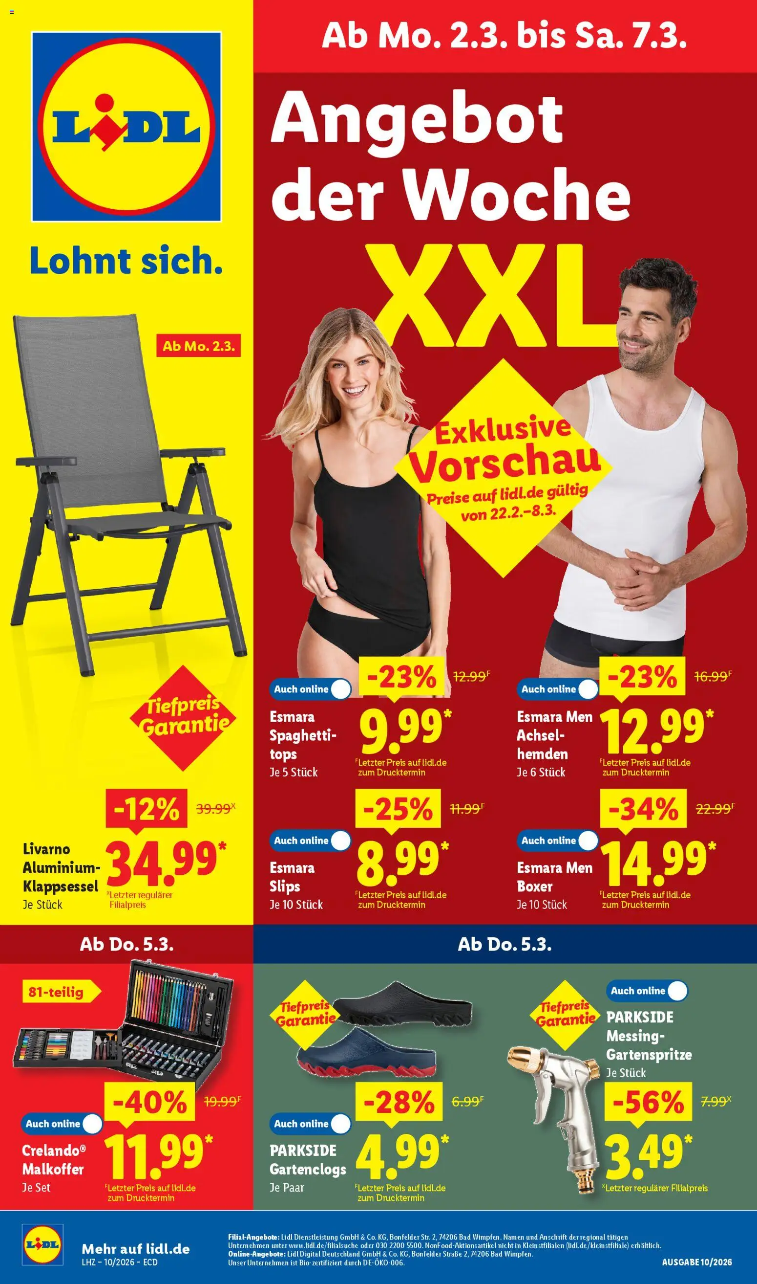 Lidl - Prospekt – gültig ab 02.03.2026 | Seite: 1