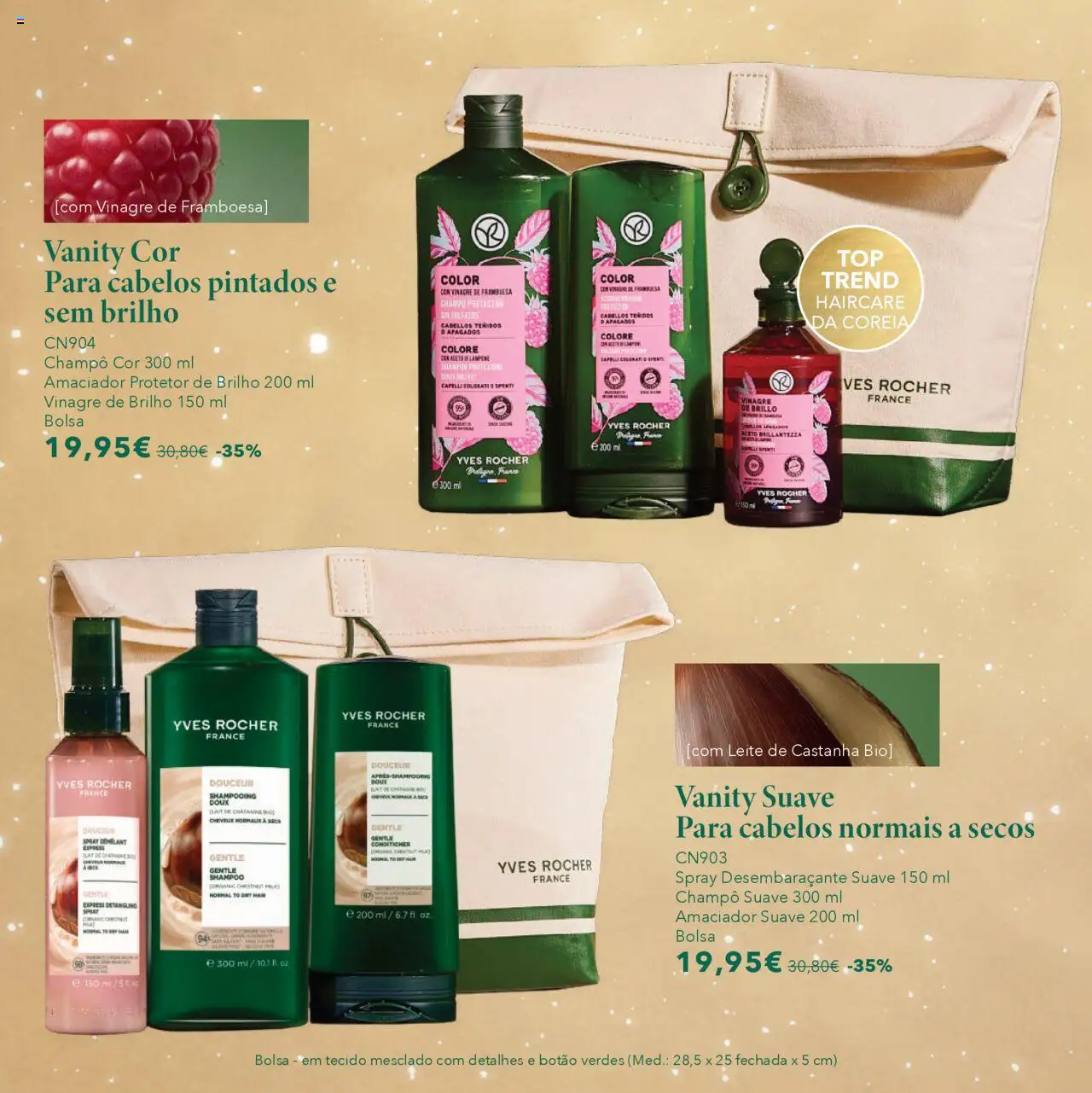 Yves Rocher Natal │ válido de 17.10.2025 | Página: 58 | Produtos: Vinagre, Bolsa, Shampoo, Leite