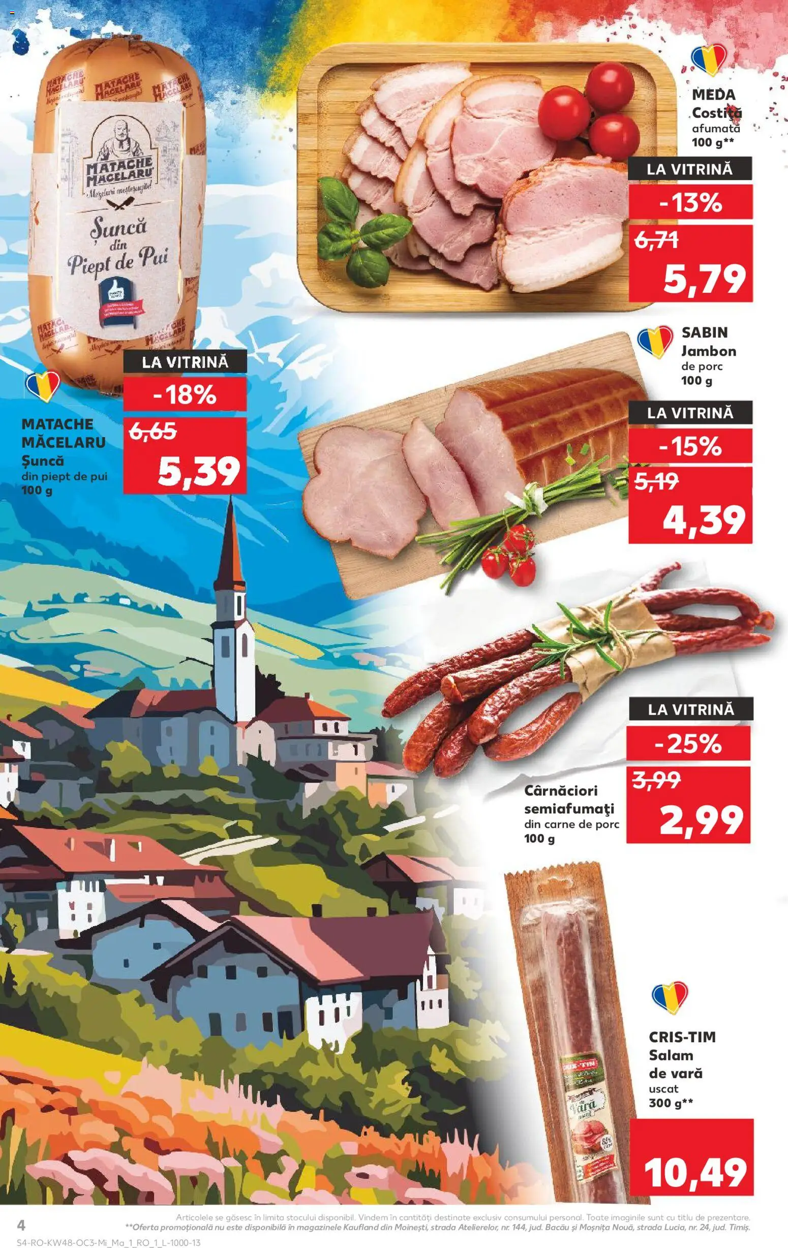 Noul catalog Kaufland – valabil de la 26.11.2025 | Pagină: 4 | Produse: Hacıyatmaz Kedi Oyuncağı, Salam, Șuncă, Carne De Porc