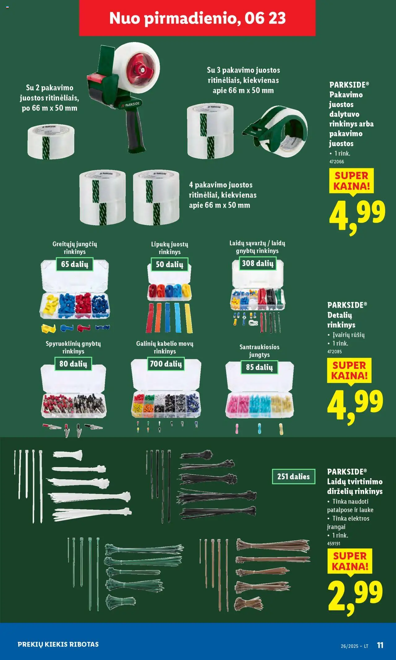 LIDL leidinys - Ne maisto prekių pasiūlymai│galioja nuo 23.06.2025 | Puslapis: 11