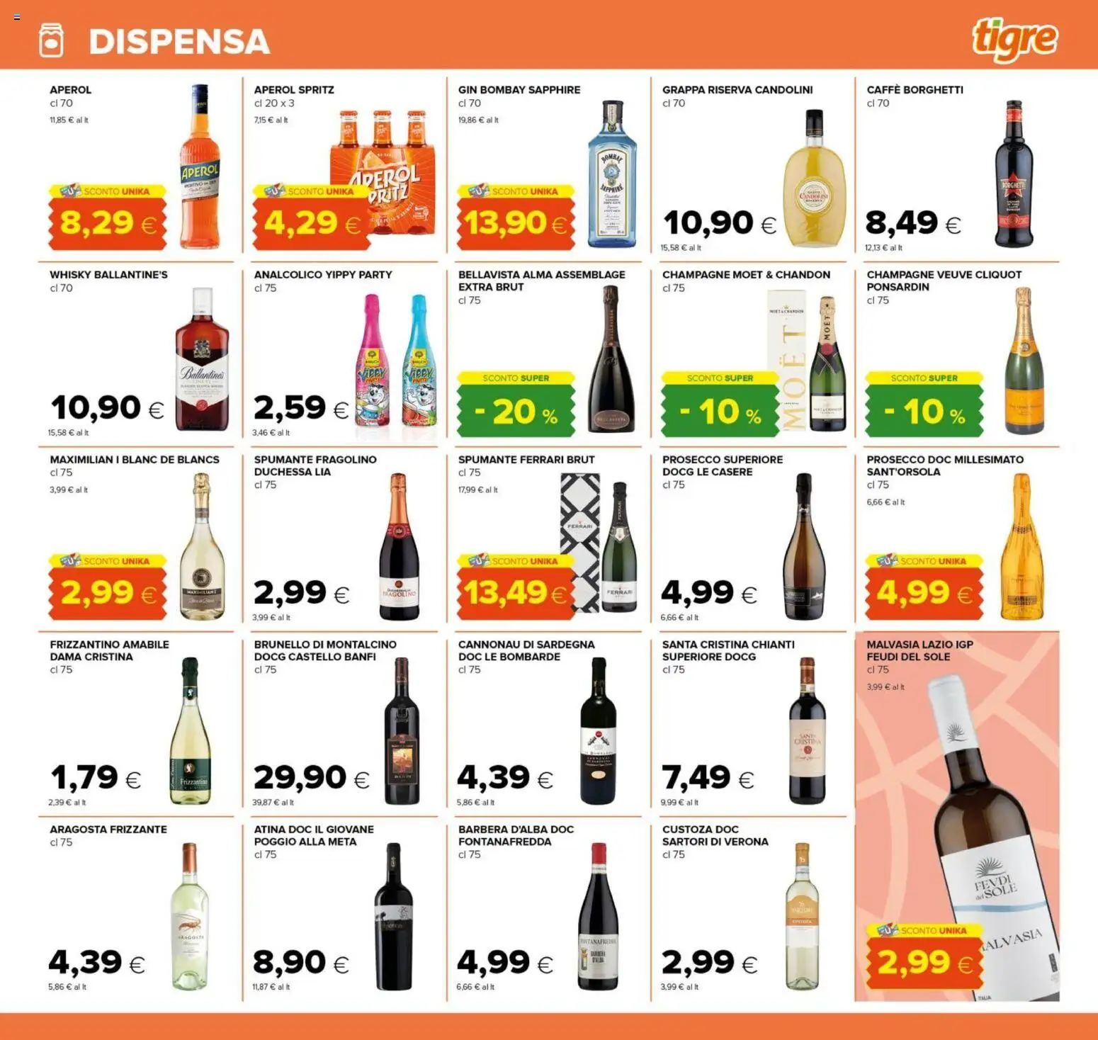 Volantino Tigre del 26.03.2026 | Pagina: 27 | Prodotti: Caffè, Prosecco, Spumante, Aperol
