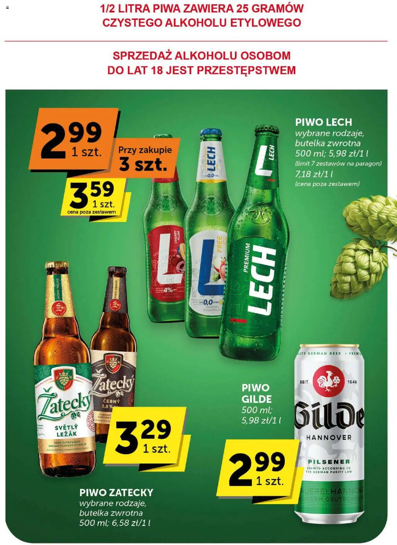 Groszek Gazetka - Market od 04.09.2025 | Strona: 37 | Produkty: Leżak, Piwo