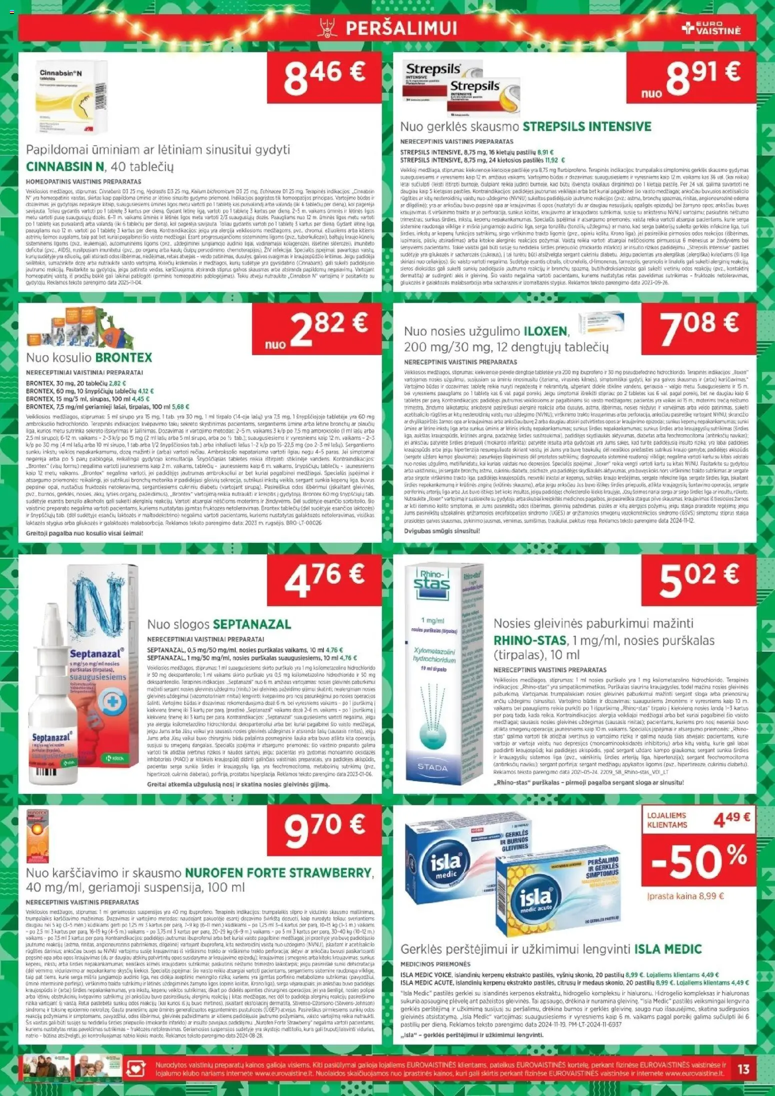 EUROVAISTINĖ akcijos nuo 01.12.2025 | Puslapis: 13