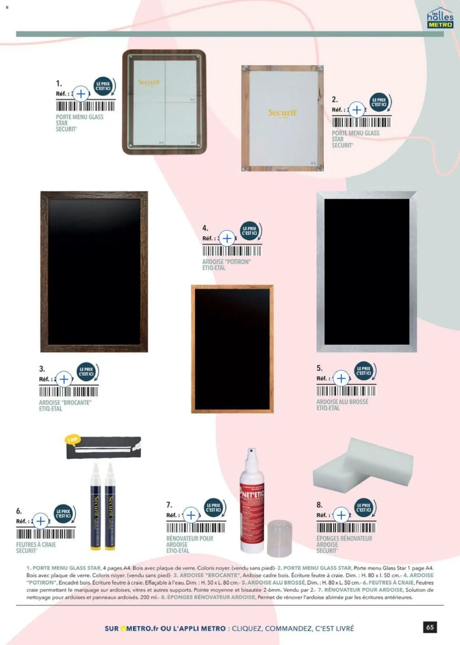 {H1} | Page: 65 | Produits: Potiron, Brosse, Porte, Livre