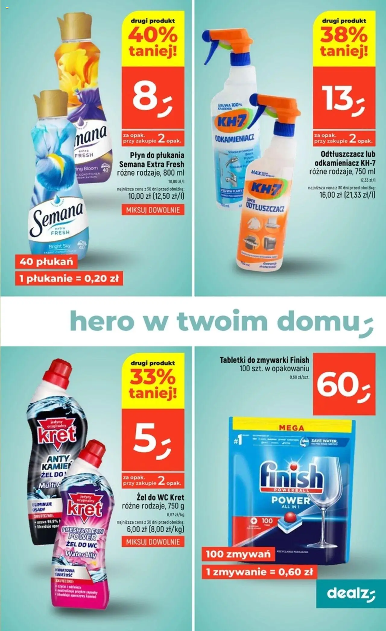Dealz Gazetka od 14.08.2025 | Strona: 19 | Produkty: Finish, Tabletki do zmywarki Finish, Tabletki do zmywarki
