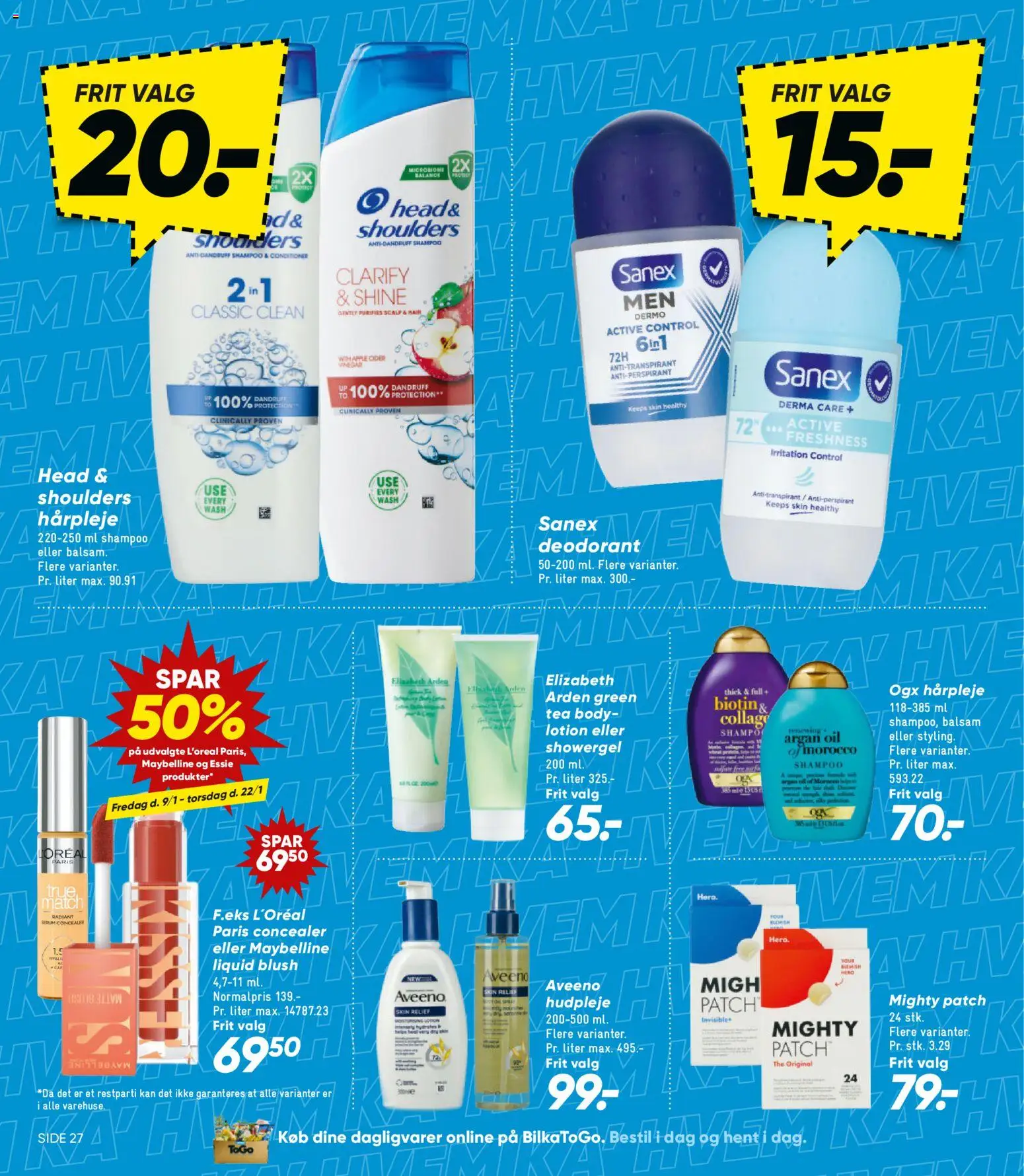 Bilka tilbudsavis – gyldig fra 09.01.2026 | Side: 30 | Produkter: Blush, Shampoo, Balsam, Deodorant