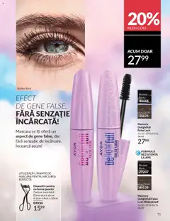 Noul catalog Avon – valabil de la 01.09.2025 | Pagină: 71 | Produse: Mascara, Apă