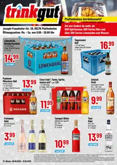 Trinkgut - trinkgut: Wochenangebote ab 07.09.2025 gültig