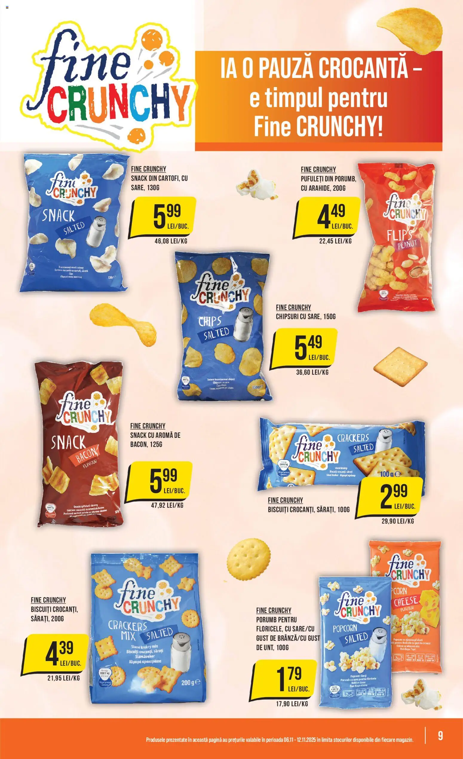 Noul catalog Mega Image – valabil de la 06.11.2025 | Pagină: 9 | Produse: Brânză, Pufuleți, Chipsuri, Porumb