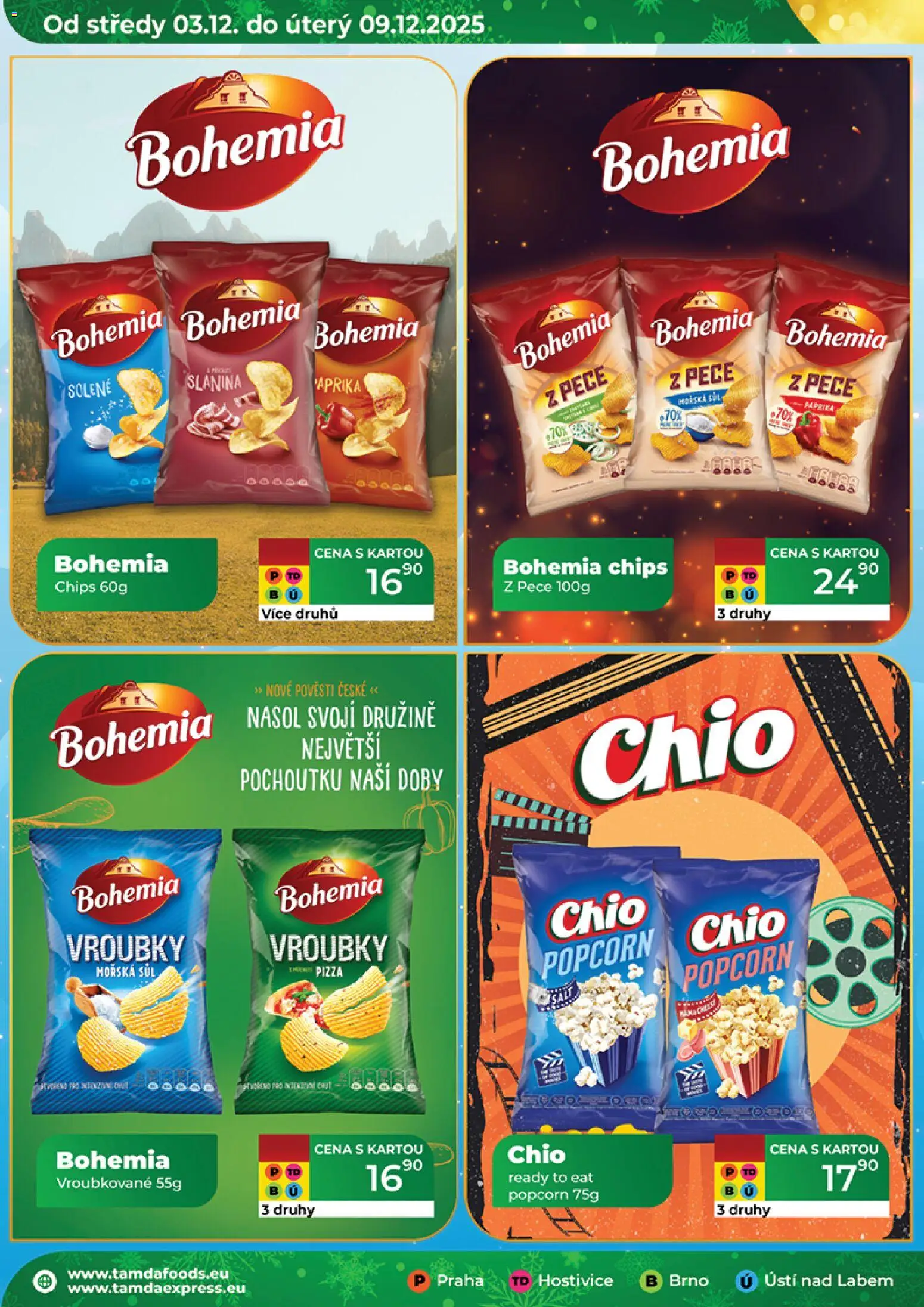 Tamda Foods leták od 03.12.2025 | Strana: 14 | Produkty: Pizza, Popcorn, Slanina, Bohemia chips