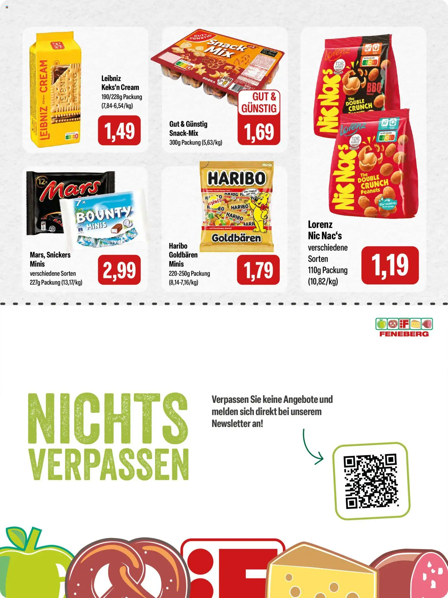 Feneberg Angebote – gültig ab 30.10.2025 | Seite: 14 | Produkte: Haribo, Snickers, Mars