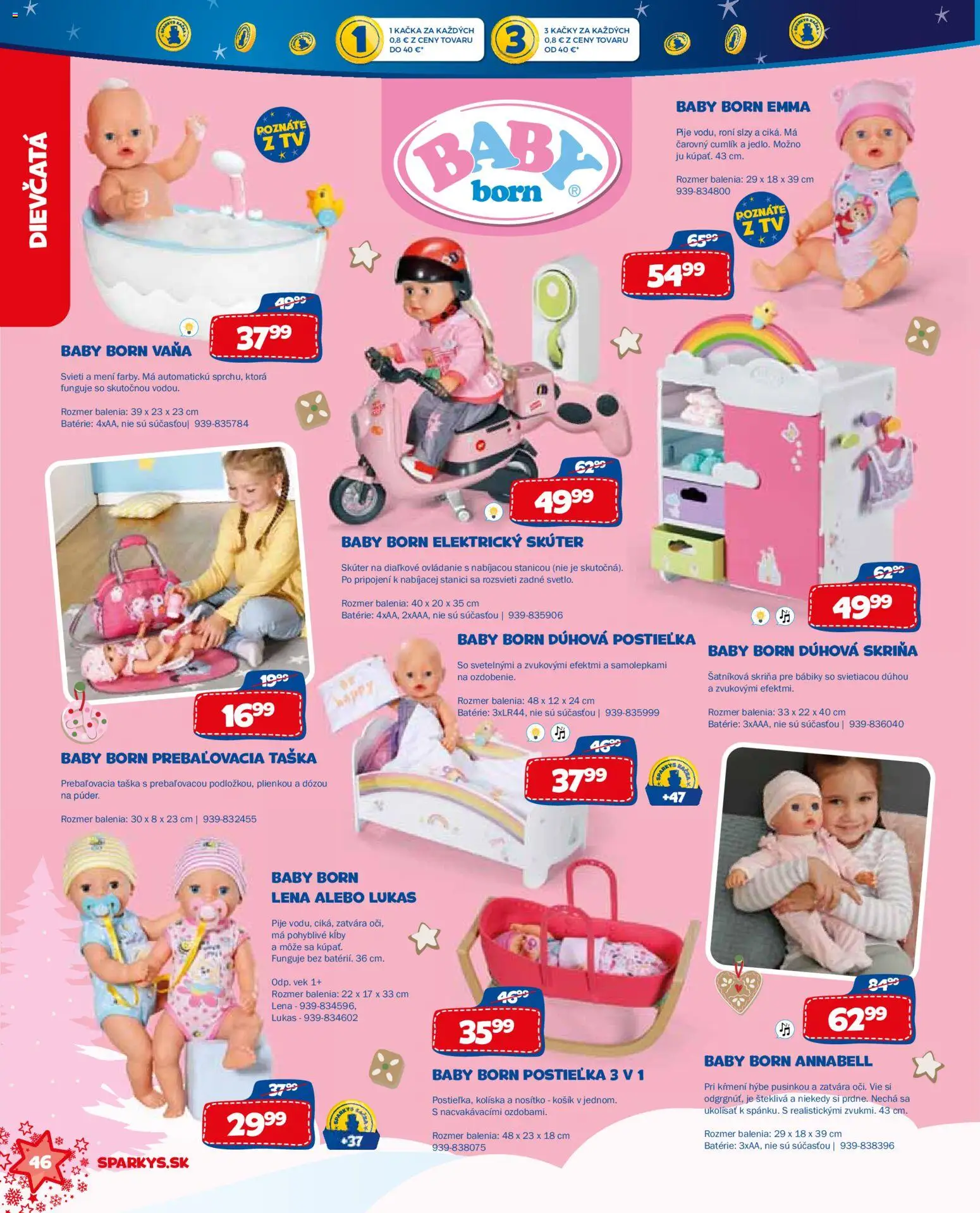 Nové ALLTOYS akcie – leták je platný od 19.11.2025 | Strana: 46 | Produkty: Tv, Šatníková skriňa, Skriňa, Vaňa