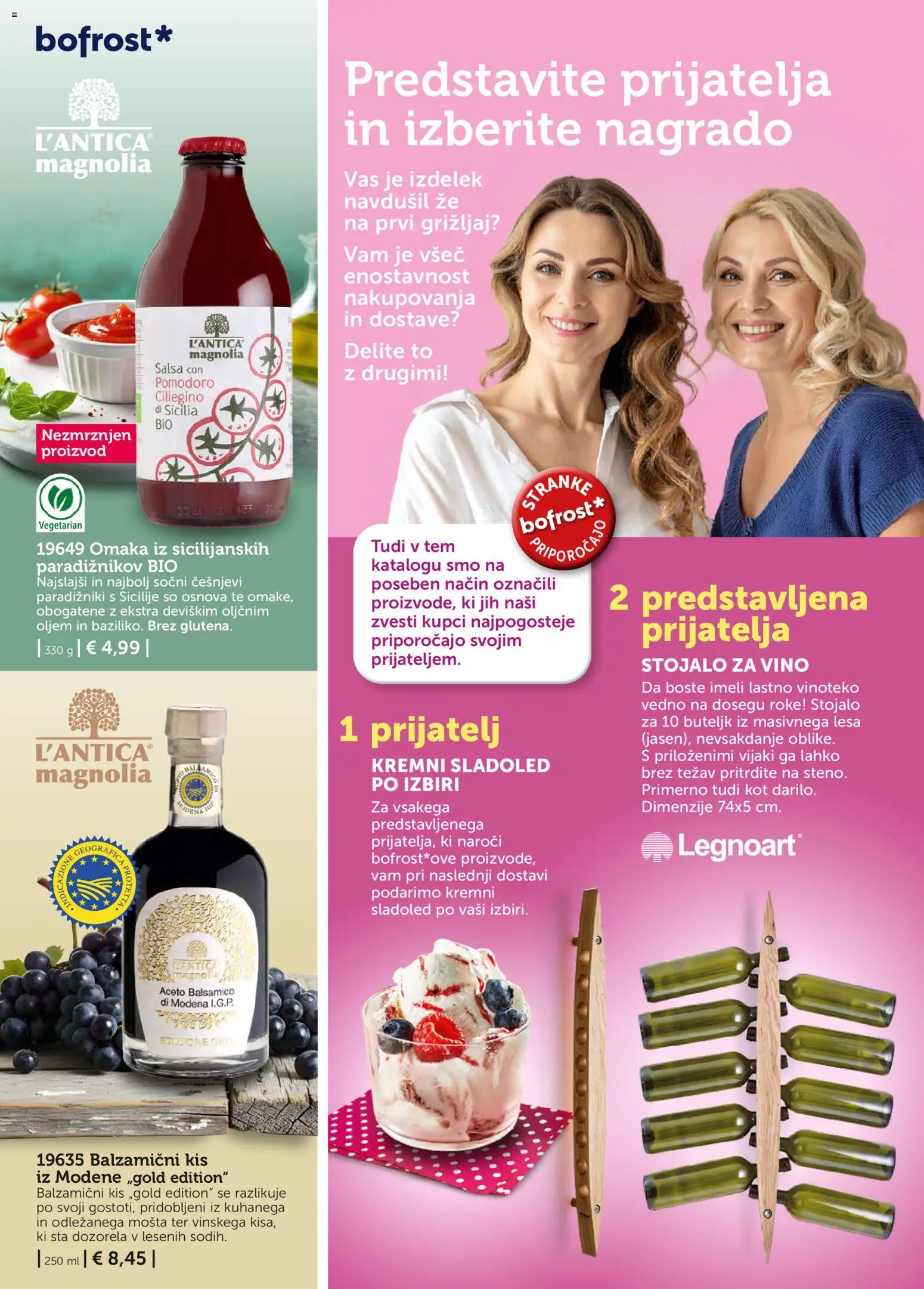 Novi Bofrost katalog ponudbe – veljaven od 04.03.2026 | Stran: 98 | Izdelki: Kis, Vino, Sladoled, Omaka