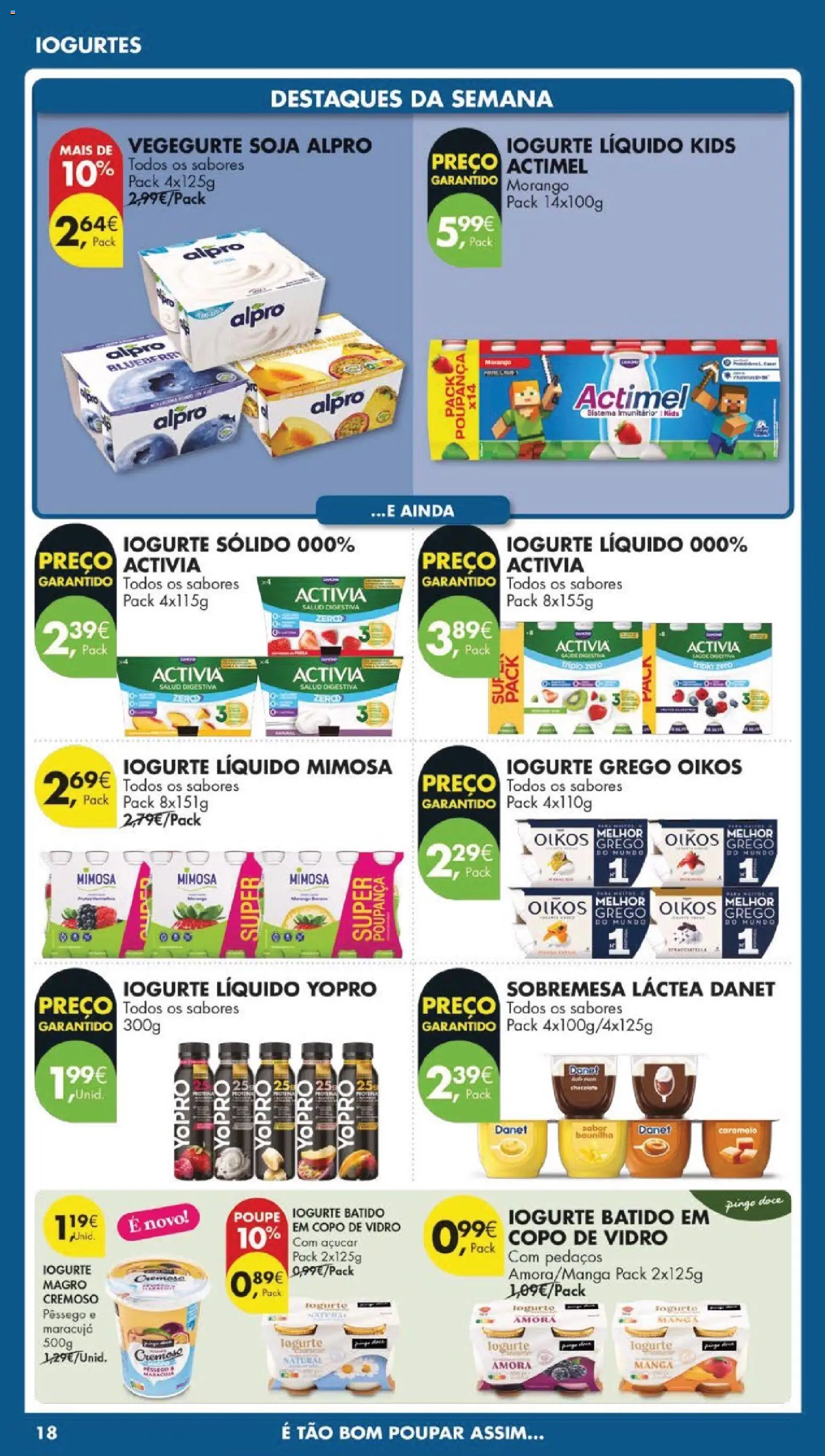 Pingo Doce folheto │ válido de 31.03.2026 | Página: 20 | Produtos: Soja, Iogurte, Açúcar, Iogurte liquido