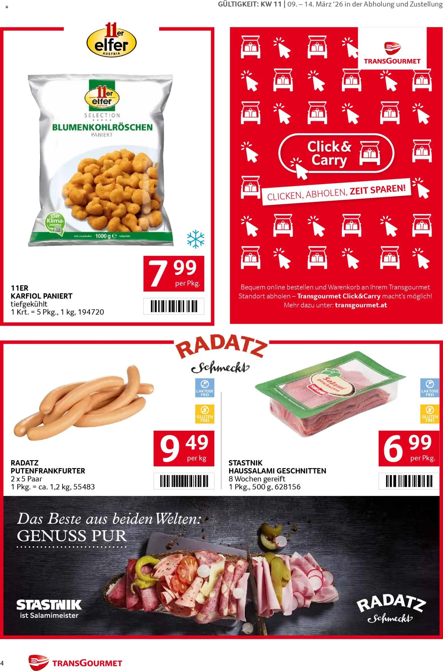 Transgourmet Markenfestwoche gültig ab 09.03.2026 | Seite: 4 | Produkte: Salami