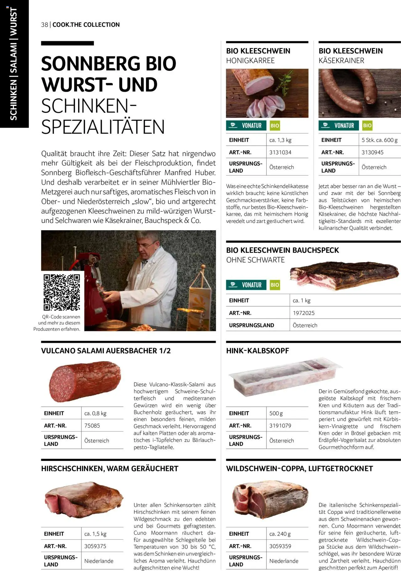 Transgourmet Cook Look-Book gültig ab 01.09.2023 | Seite: 38 | Produkte: Wurst, Kürbis, Salami, Schinken