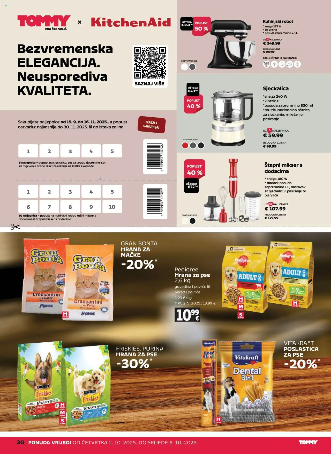 Tommy katalog | vrijedi od 02.10.2025 | Stranica: 30 | Proizvodi: Štapni mikser, Govedina, Povrće, Sjeckalica