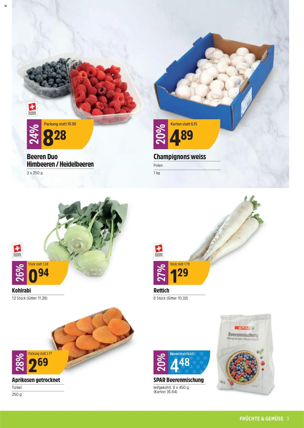 TopCC Aktionen ab 04.08.2025 | Seite: 3 | Produkte: Gitter, Champignons, Gemüse, Früchte