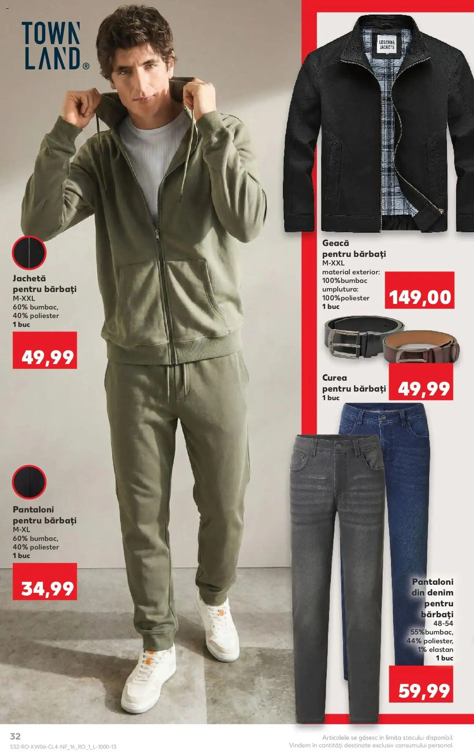 Noul catalog Kaufland – valabil de la 04.02.2026 | Pagină: 32 | Produse: Curea, Jachetă, Geacă, Pantaloni