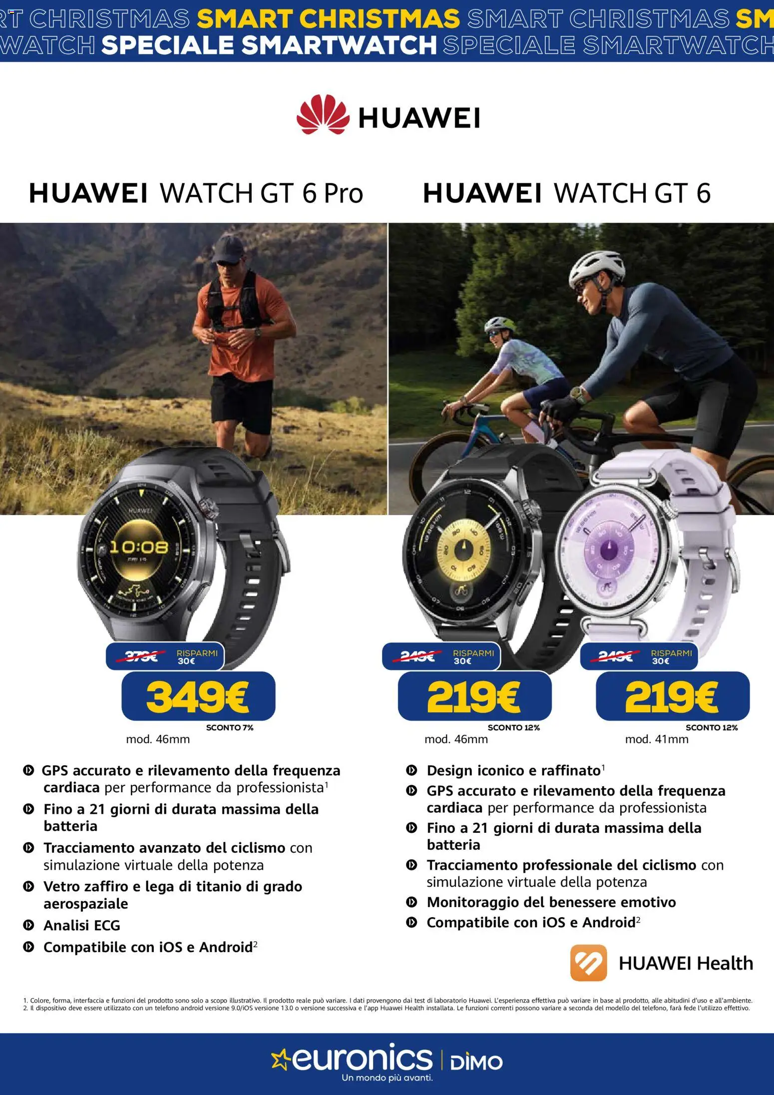 Volantino Euronics del 02.12.2025 | Pagina: 10 | Prodotti: Huawei, Telefono, Smartwatch, Batteria