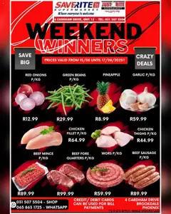 Preview of Saverite specials valid from 15.08.2025