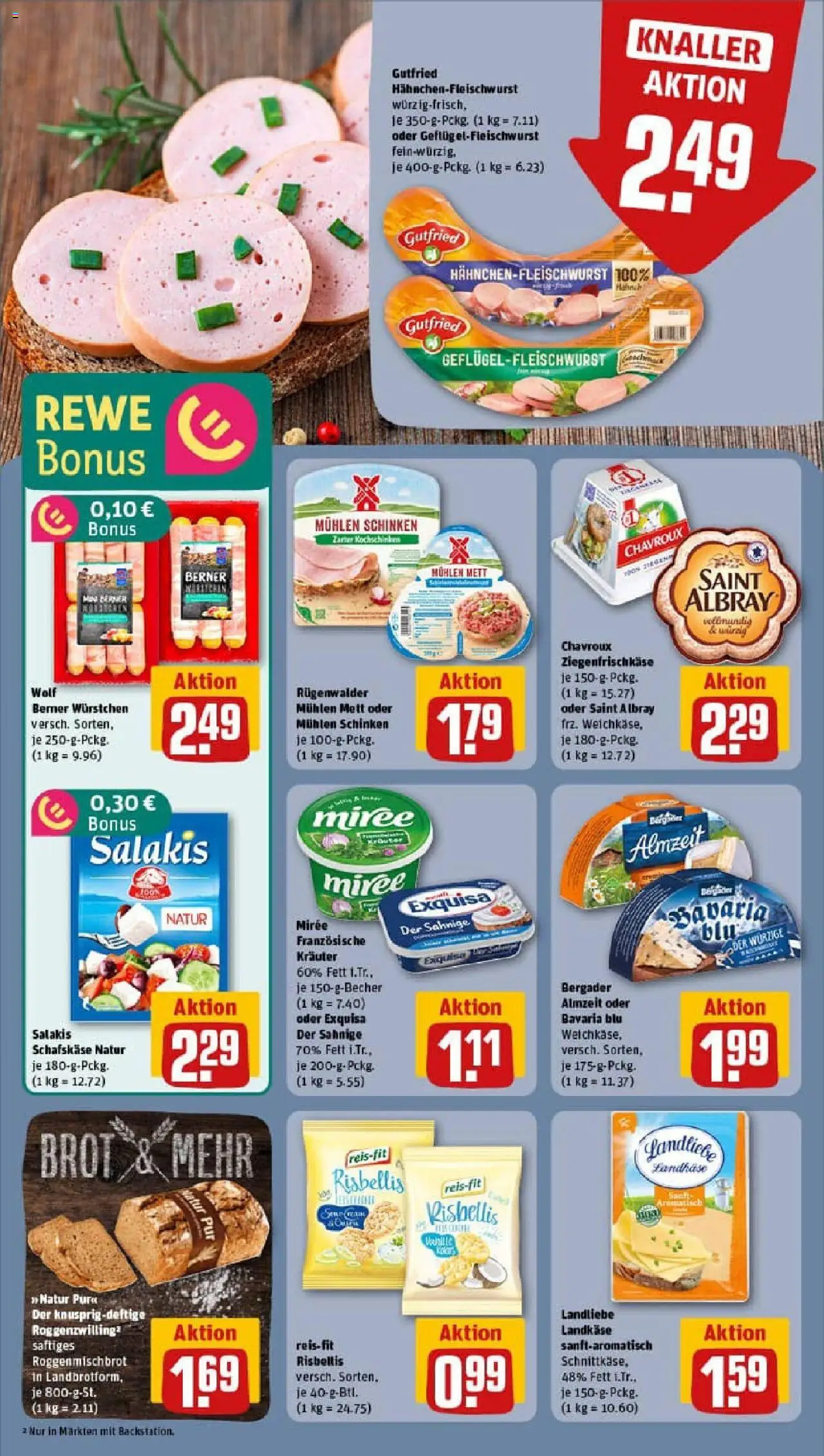 Rewe prospekt Magdeburg	 - gültig ab dem 20.07.2025 | Seite: 16 | Produkte: Exquisa, Salakis, Brot, Schafskase
