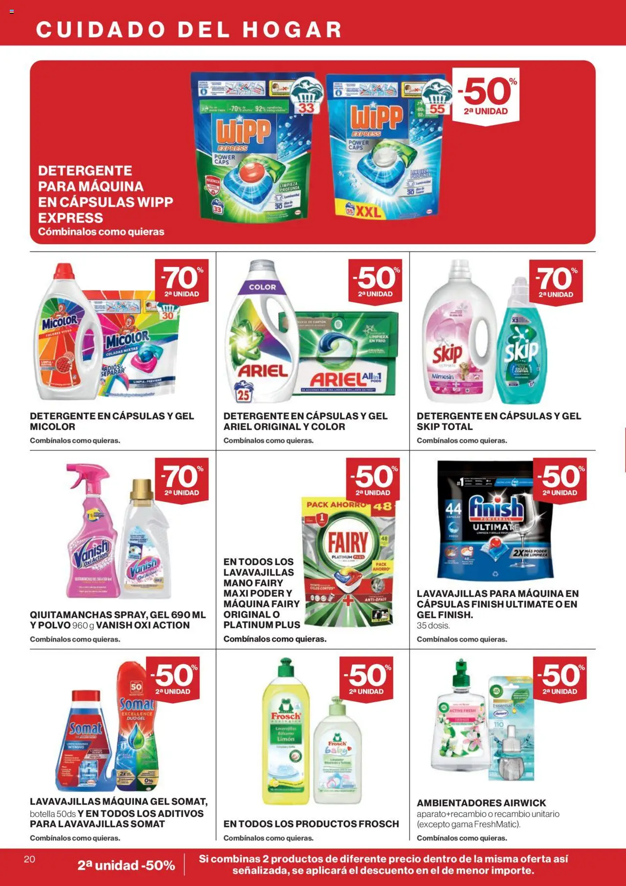 Supercor Canarias │ válido desde el 14.08.2025 | Página: 20 | Productos: Polvo, Detergente, Lavavajillas