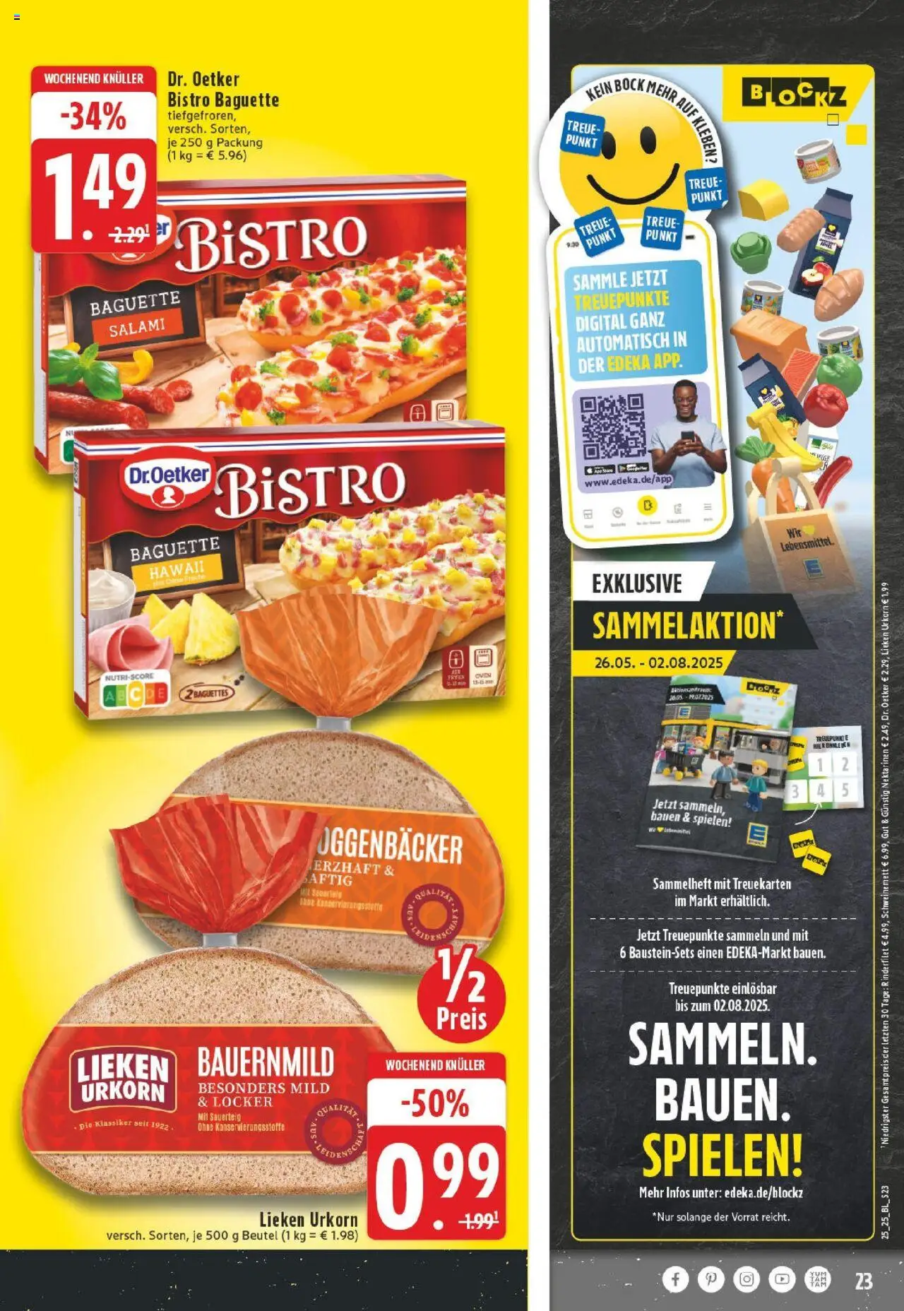 Edeka prospekt Ostbevern	 - gültig ab dem 15.06.2025 | Seite: 23 | Produkte: Nektarinen, Rinderfilet, Baguette, Salami
