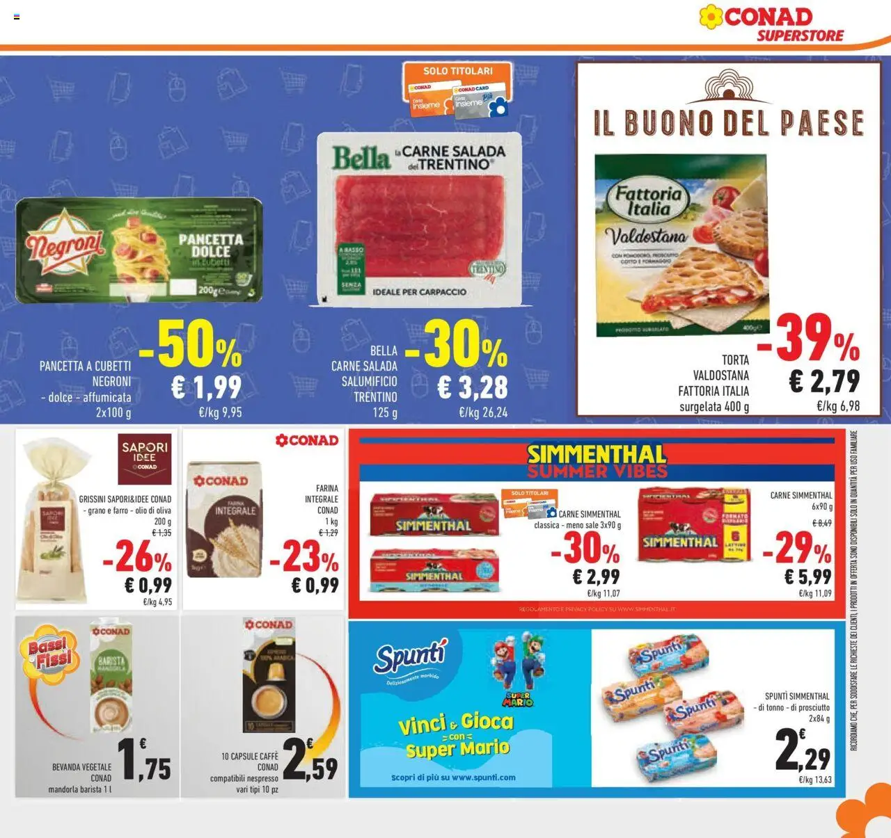 Volantino Conad del 15.07.2025 | Pagina: 31 | Prodotti: Farina, Tonno, Grissini, Olio di Oliva