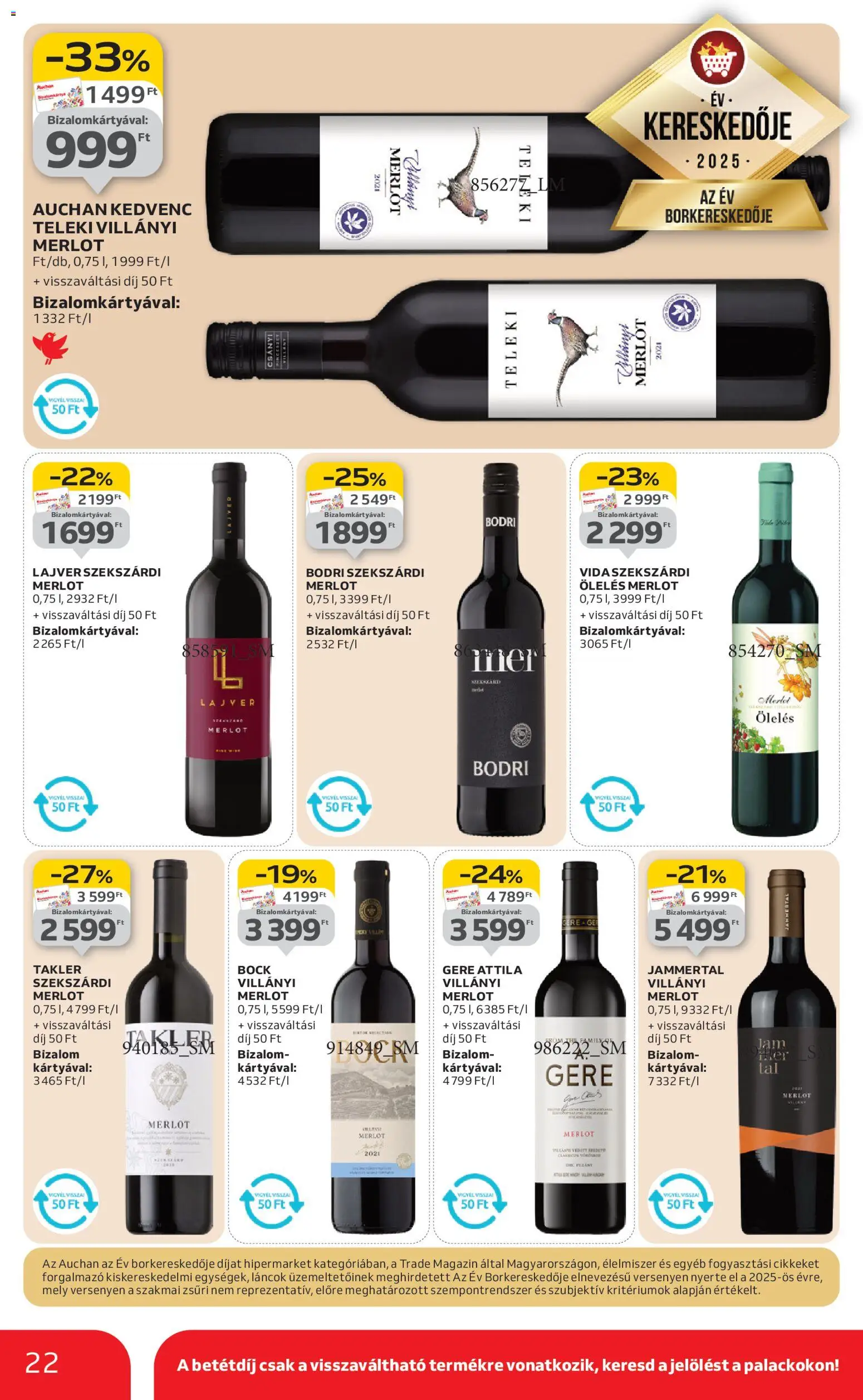 Auchan akciós ujság - amely érvényes a következő dátumtól: 02.01.2026 | Oldal: 22