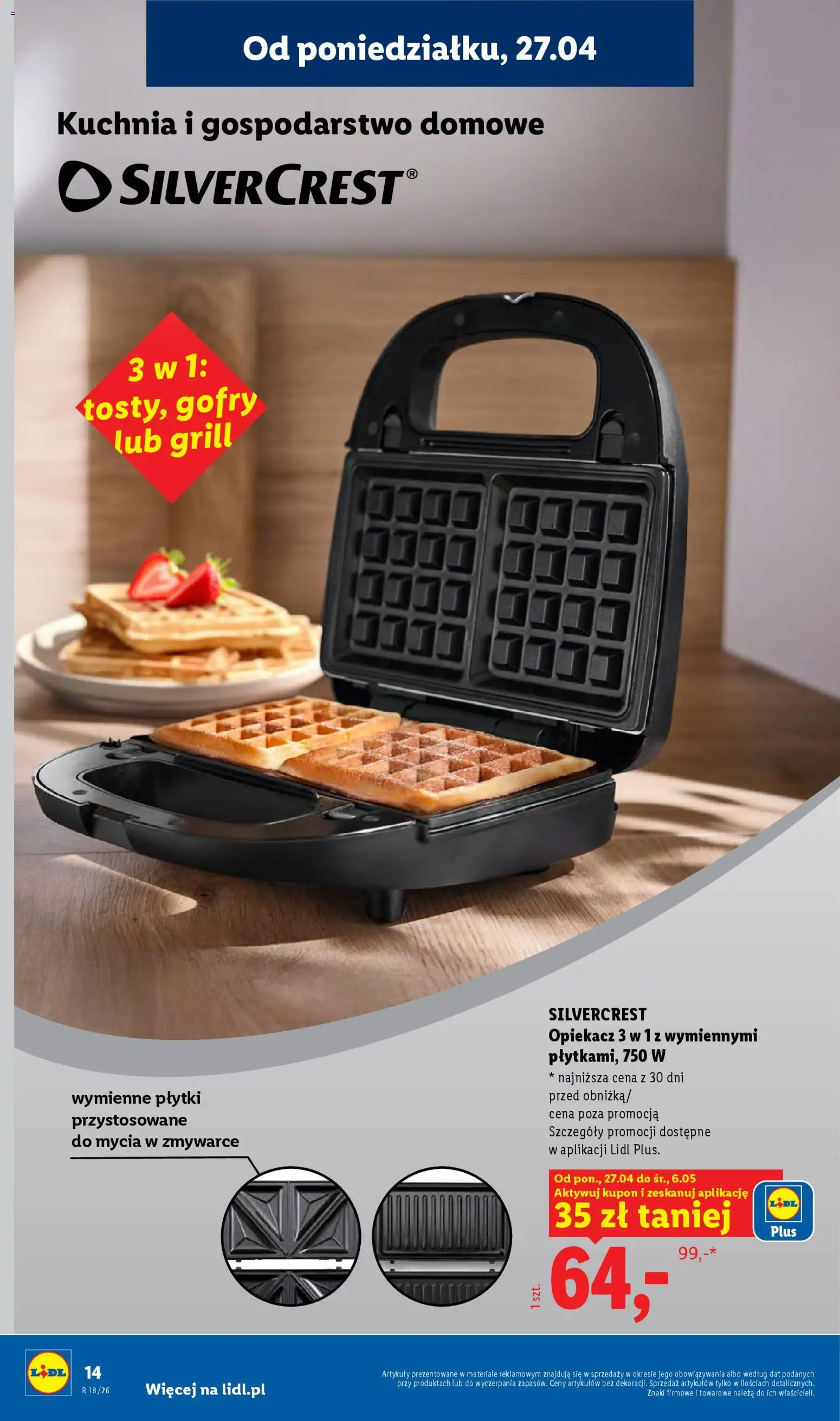 Lidl Katalog od 27.04.2026 | Strona: 12 | Produkty: Grill, Opiekacz