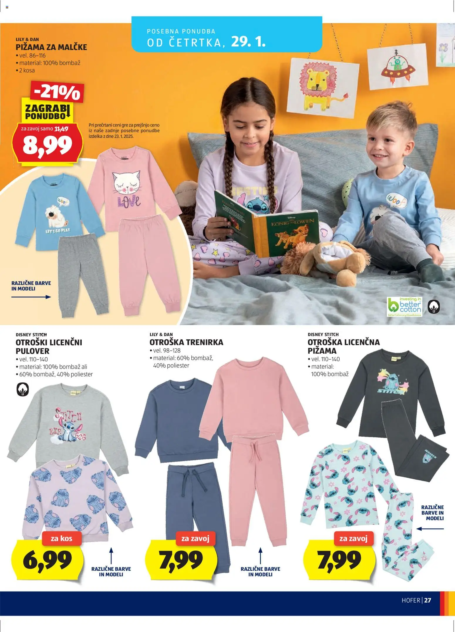 Hofer SI katalog | vrijedi od 21.01.2026 | Stranica: 27 | Proizvodi: Trenirka