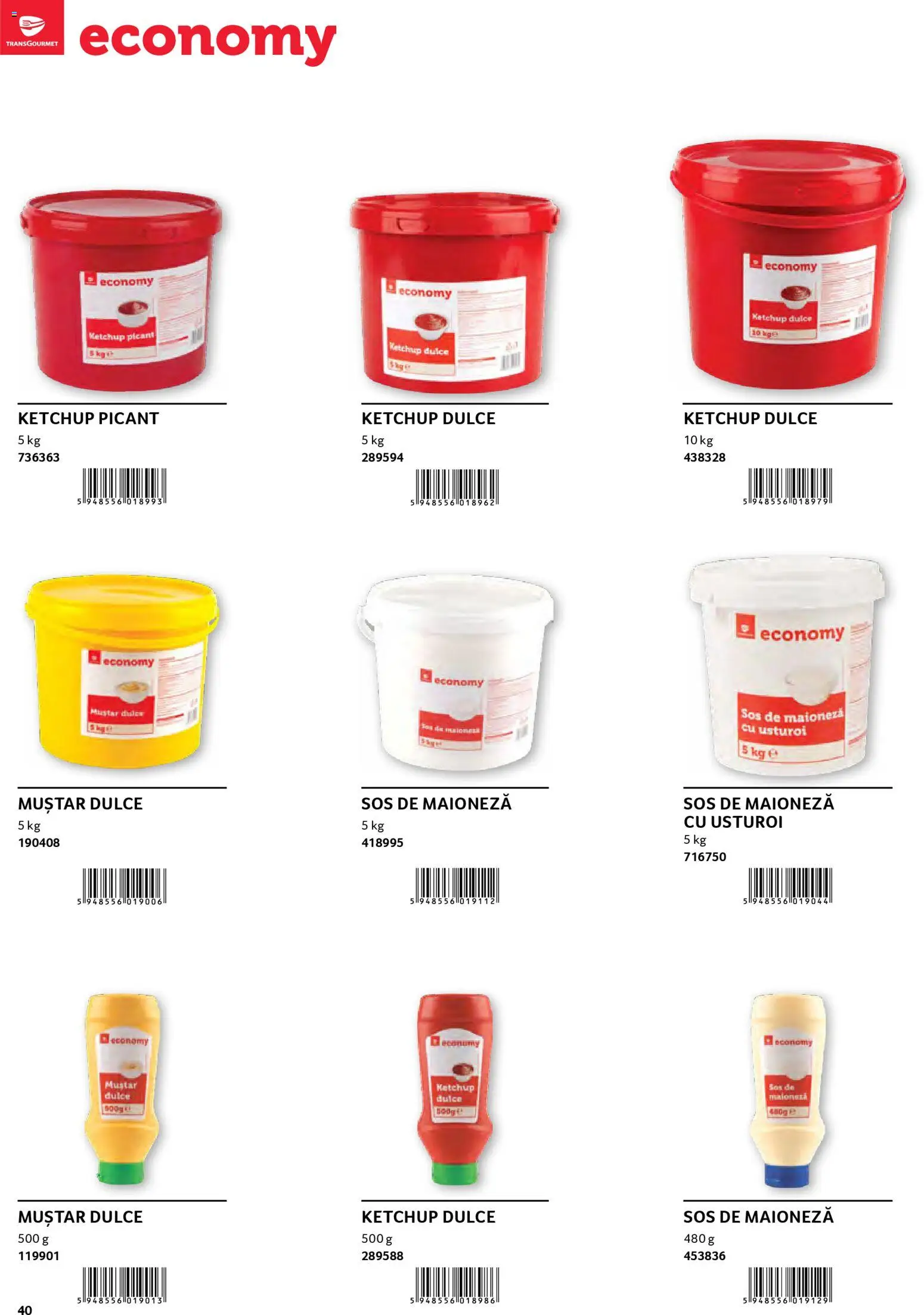 Noul catalog Selgros – valabil de la 30.01.2026 | Pagină: 40 | Produse: Ketchup, Maioneză, Sos, Usturoi